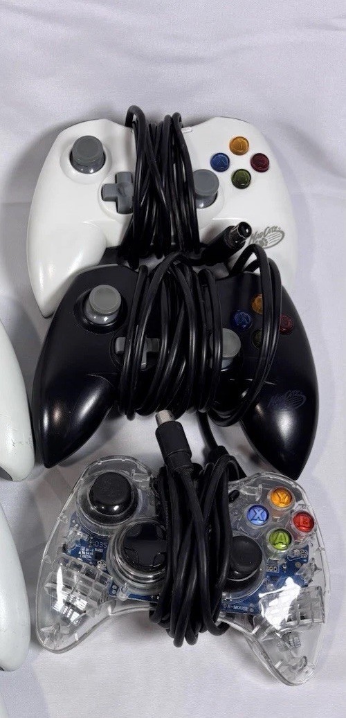 Xbox 360 Pro Console Lot 9 Controllers Kinect 60+20GB HDD Games Bag Tested Works