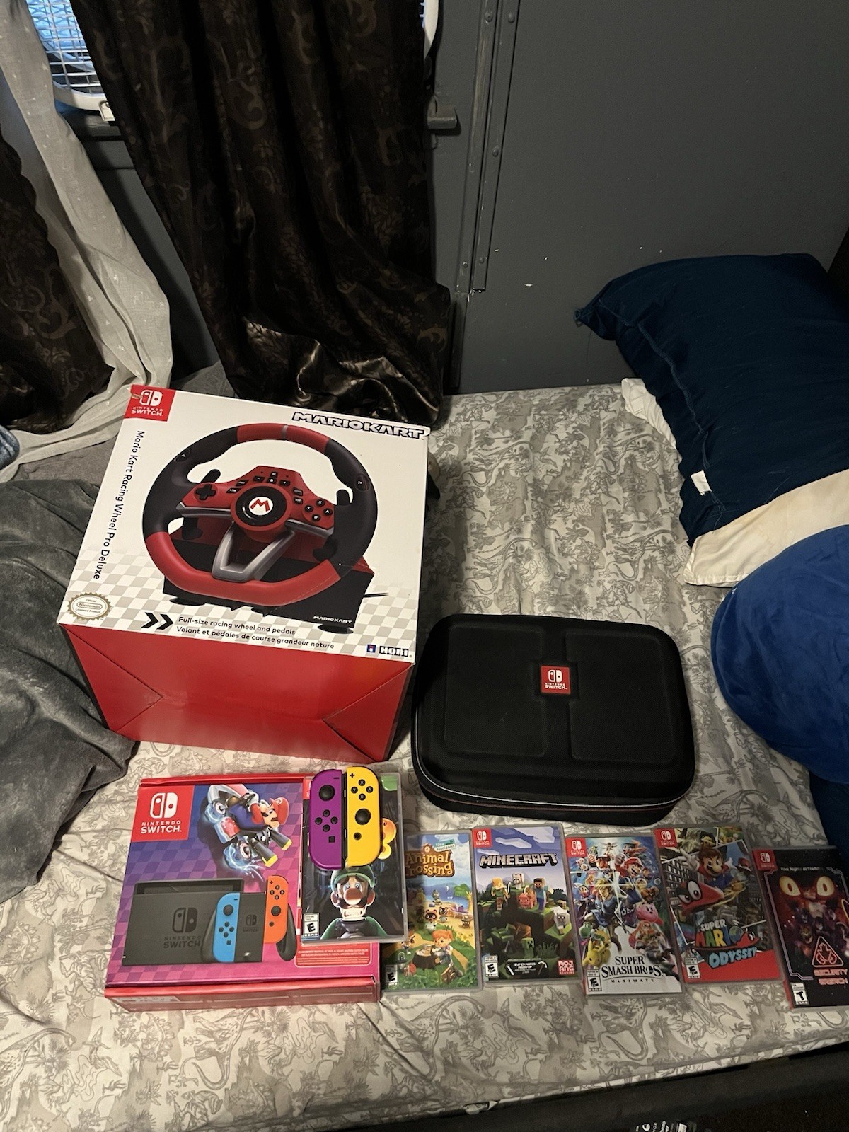 Nintendo Switch Bundle Games, Controllers, Accessories. Adult-Owned.