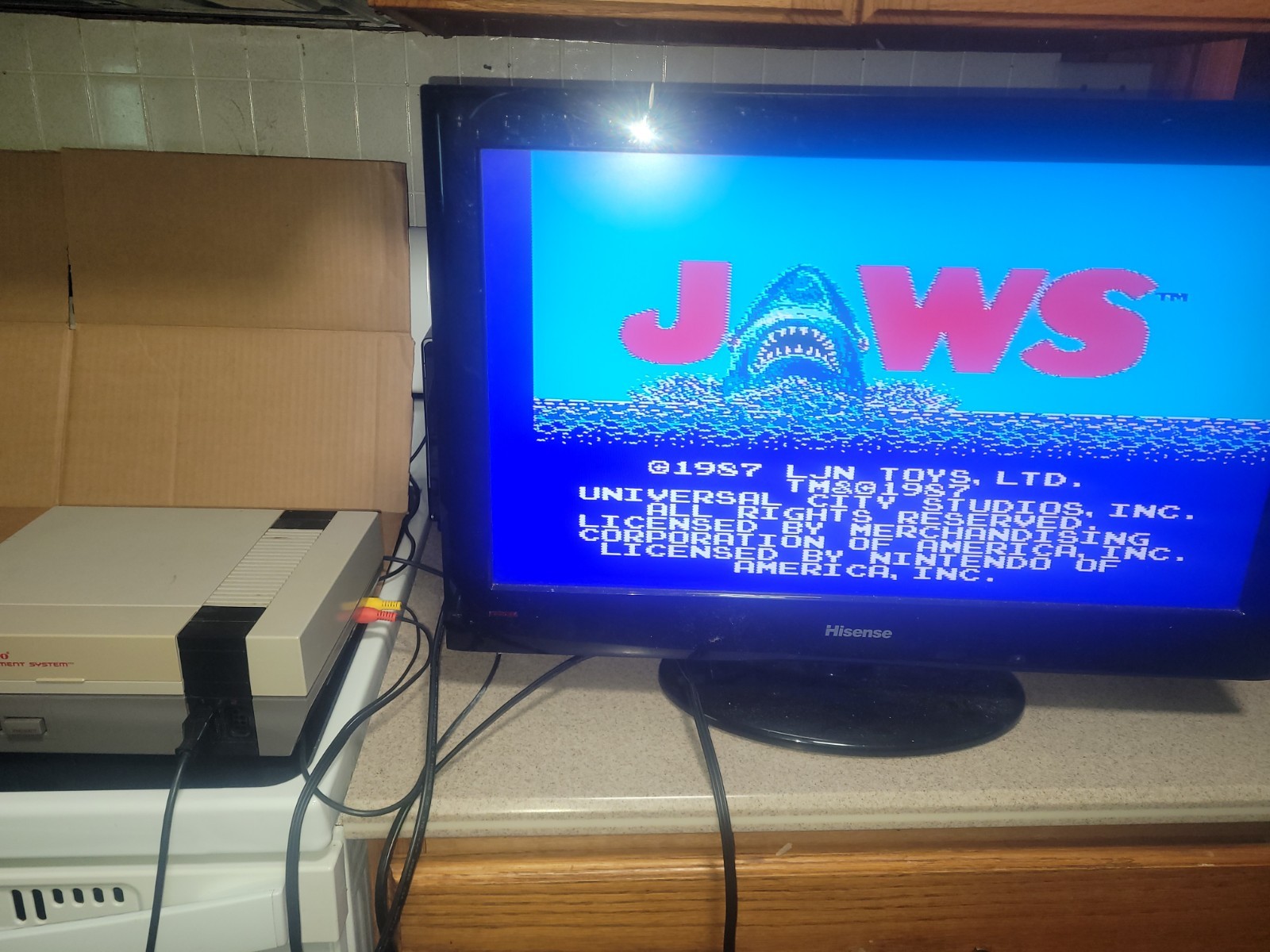 Nintendo Entertainment System Home Console – Gray- Tested Works/ No Games Includ