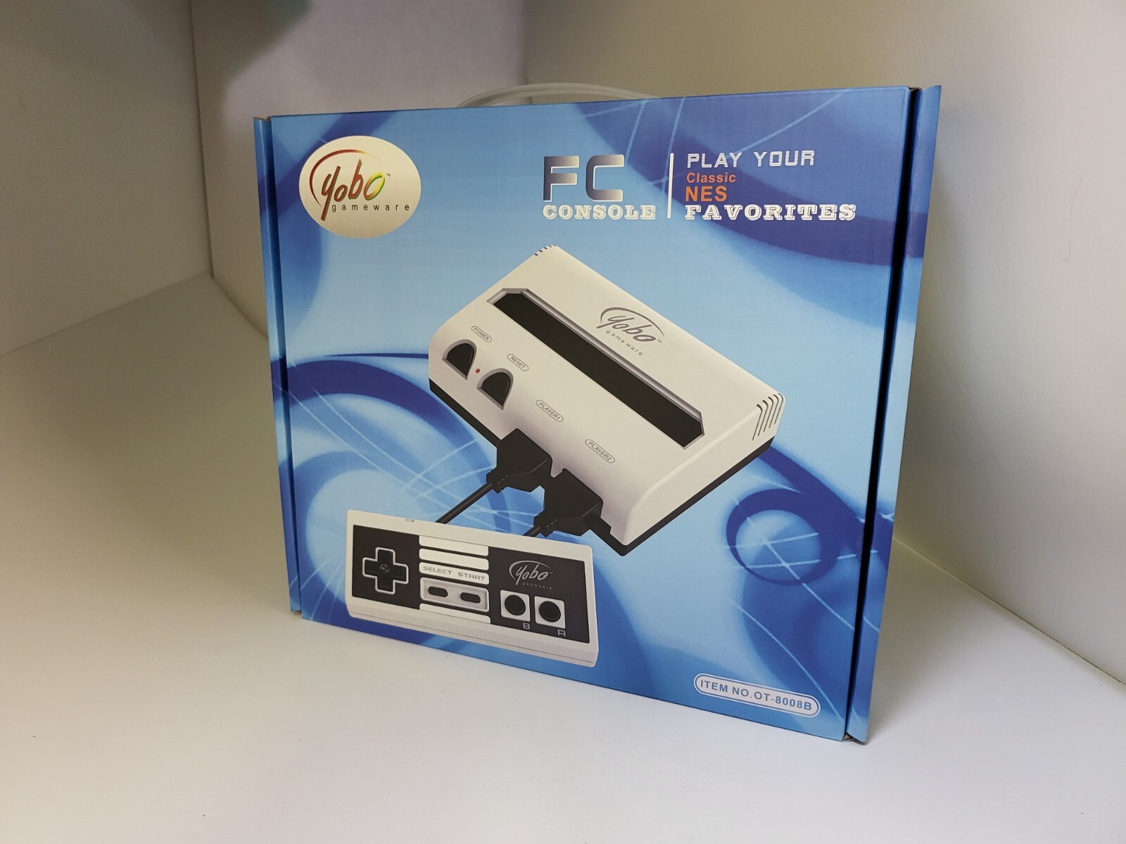 MINT NEW Black/White Yobo Fc Video Game System to play NES 8 Bit Nintendo Games