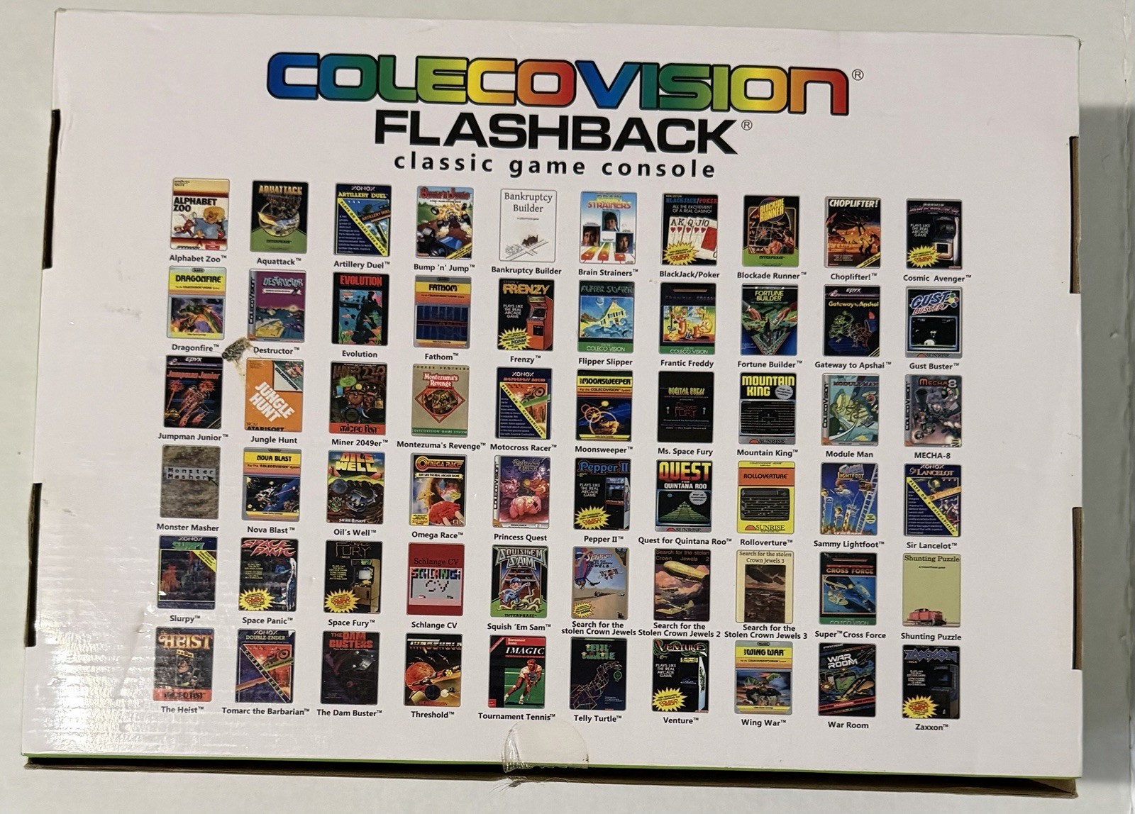Colecovision Flashback Classic Game Console 60 Games Collectors Edition Open Box