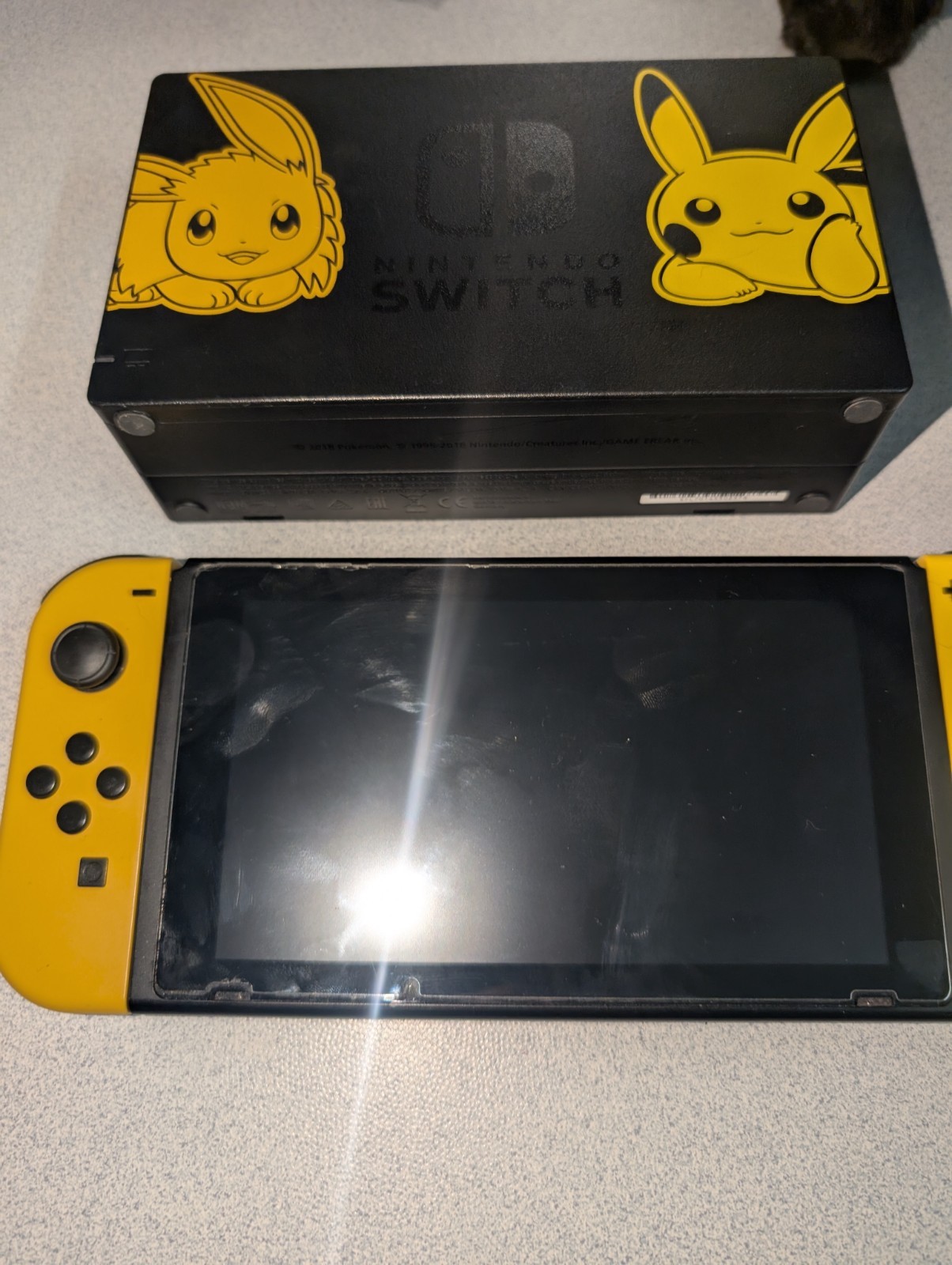 Nintendo Switch Pikachu & Eevee Limited Edition Complete Free Post. VGC