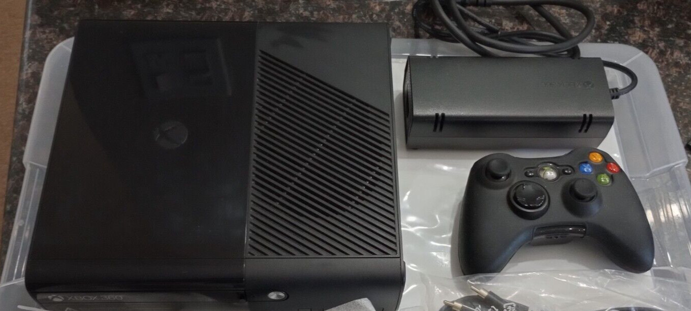 Microsoft Xbox 360 E 500GB Black Console, Extras