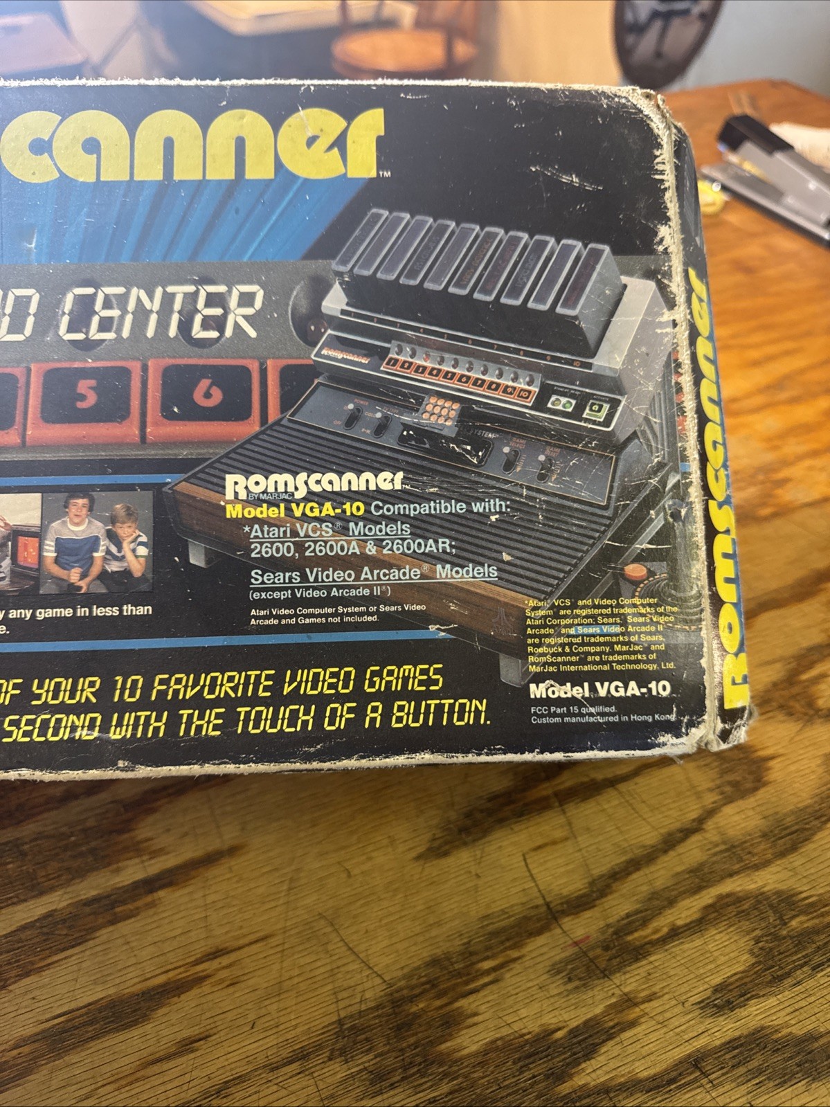 Atari VCS Romscanner Command Center Atari 2600 VGA-10 CIB NIB NOS ~VHTF MINT 🔥
