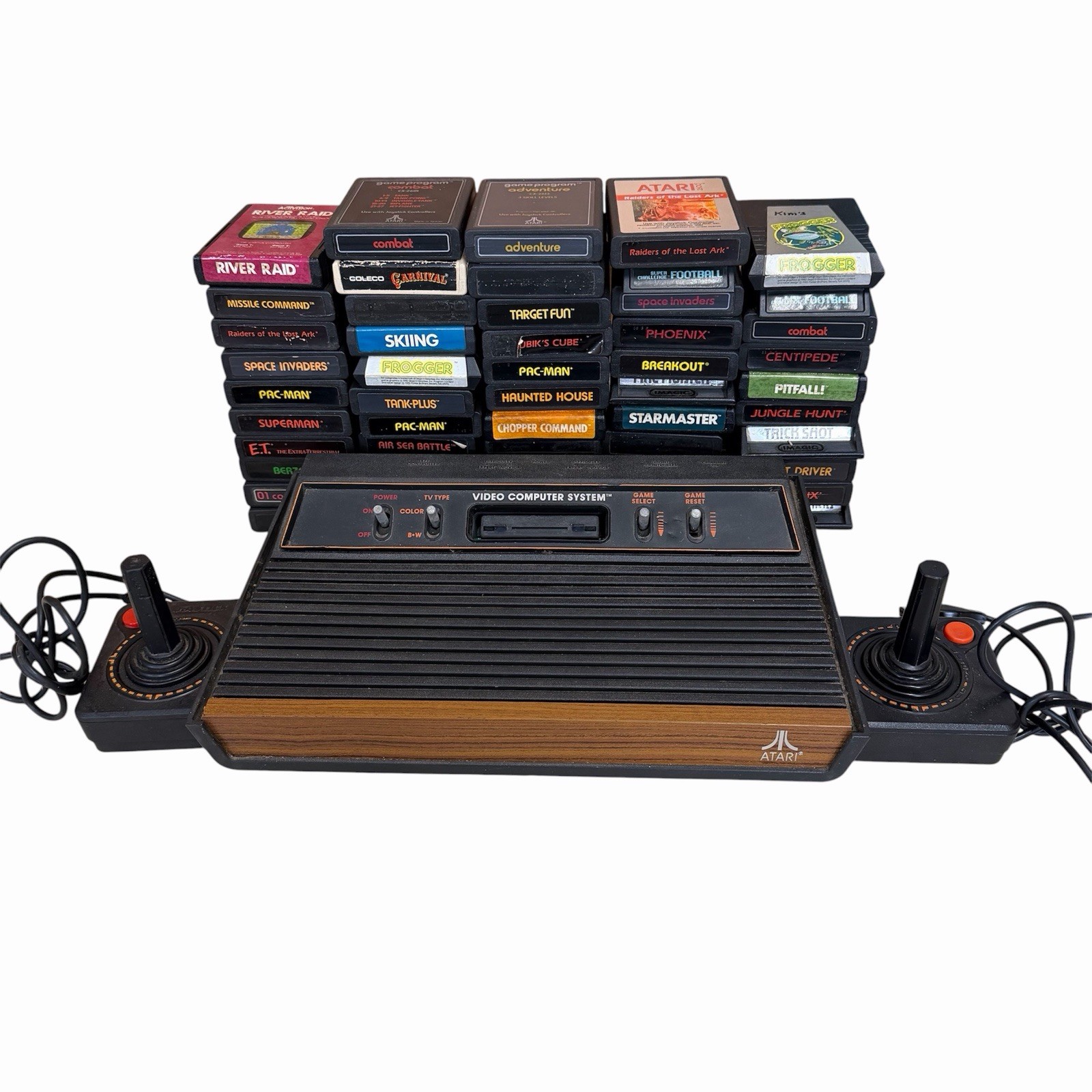 Atari 2600 Video Computer System Console Lot Including 53 Games Untested Estate