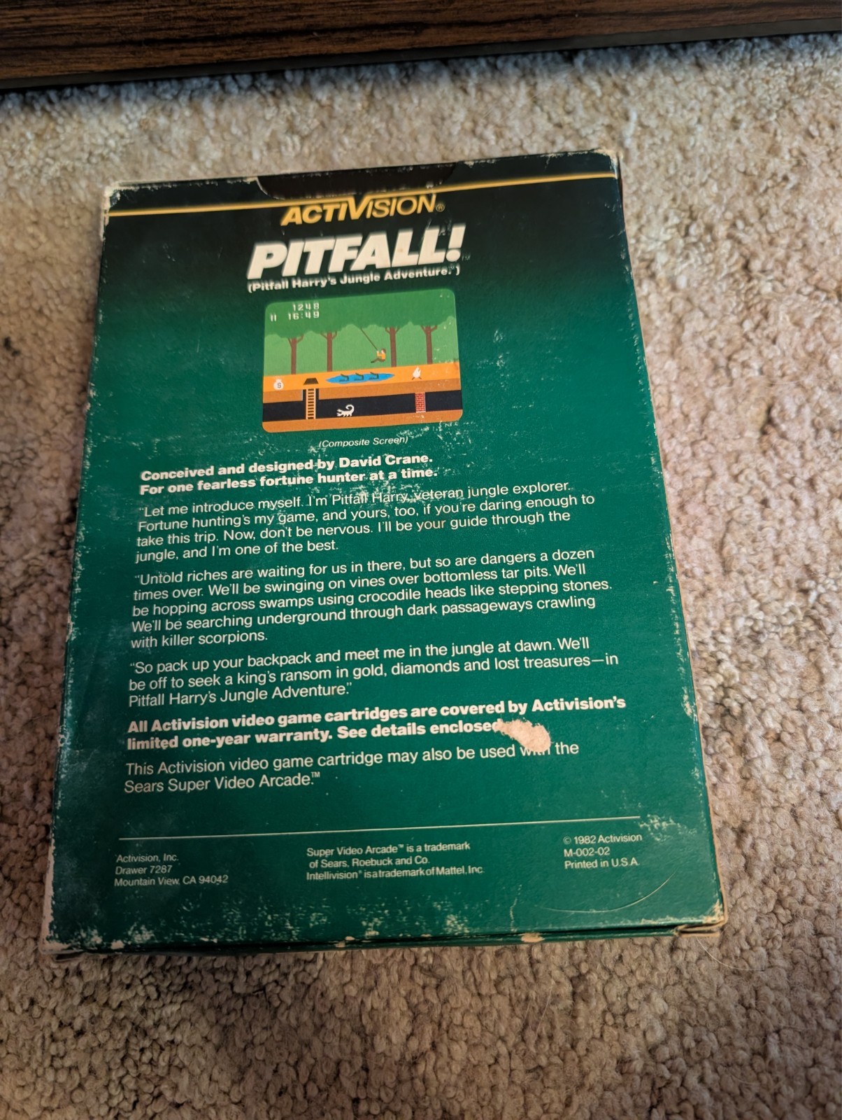 Intellivision Console W/ 10 GAMES, Pitfall CIB Works, BUT READ SEE VIDEO! AS IS