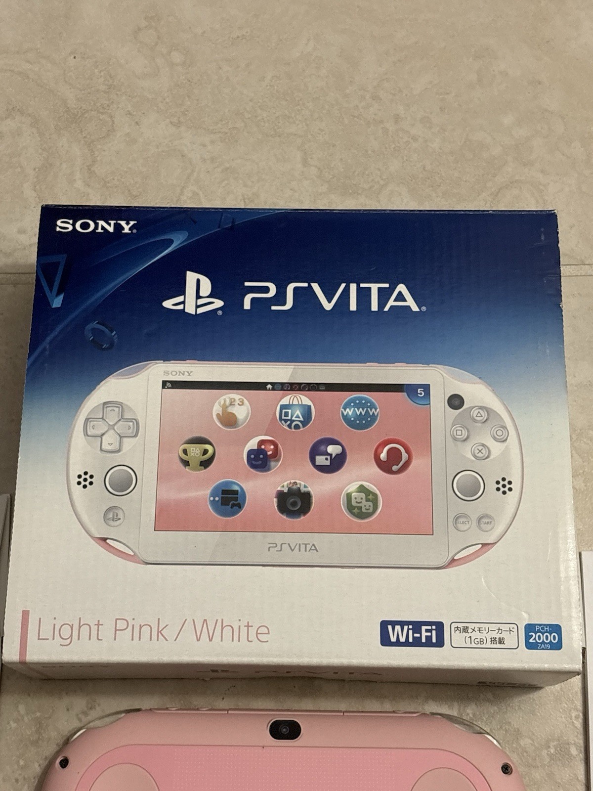 PS Vita 2000 Light Pink / White Complete In Box 8GB – Tested USA Seller