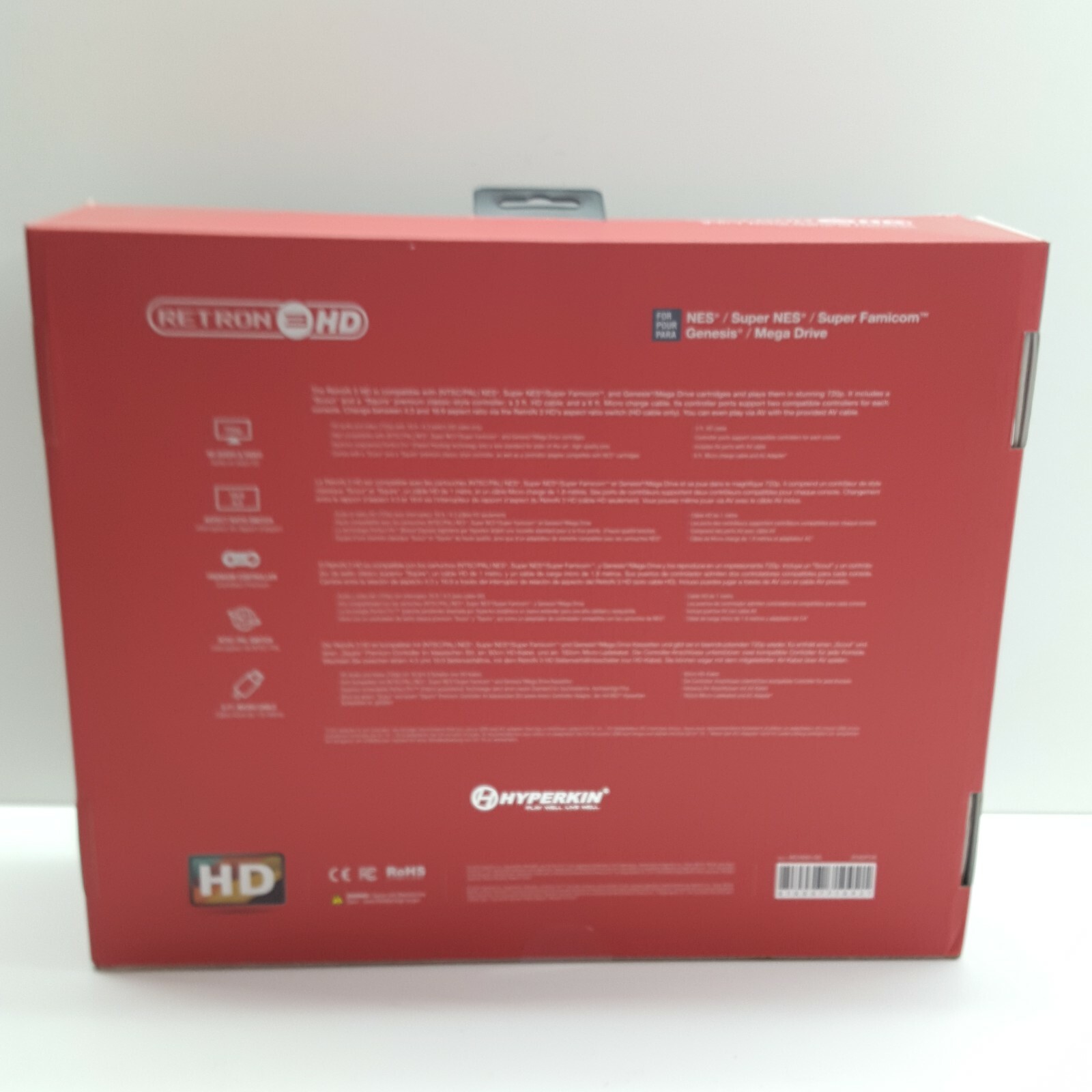 Hyperkin RetroN 3 HD Console for NES SNES Super Famicom Genesis Black (V105)