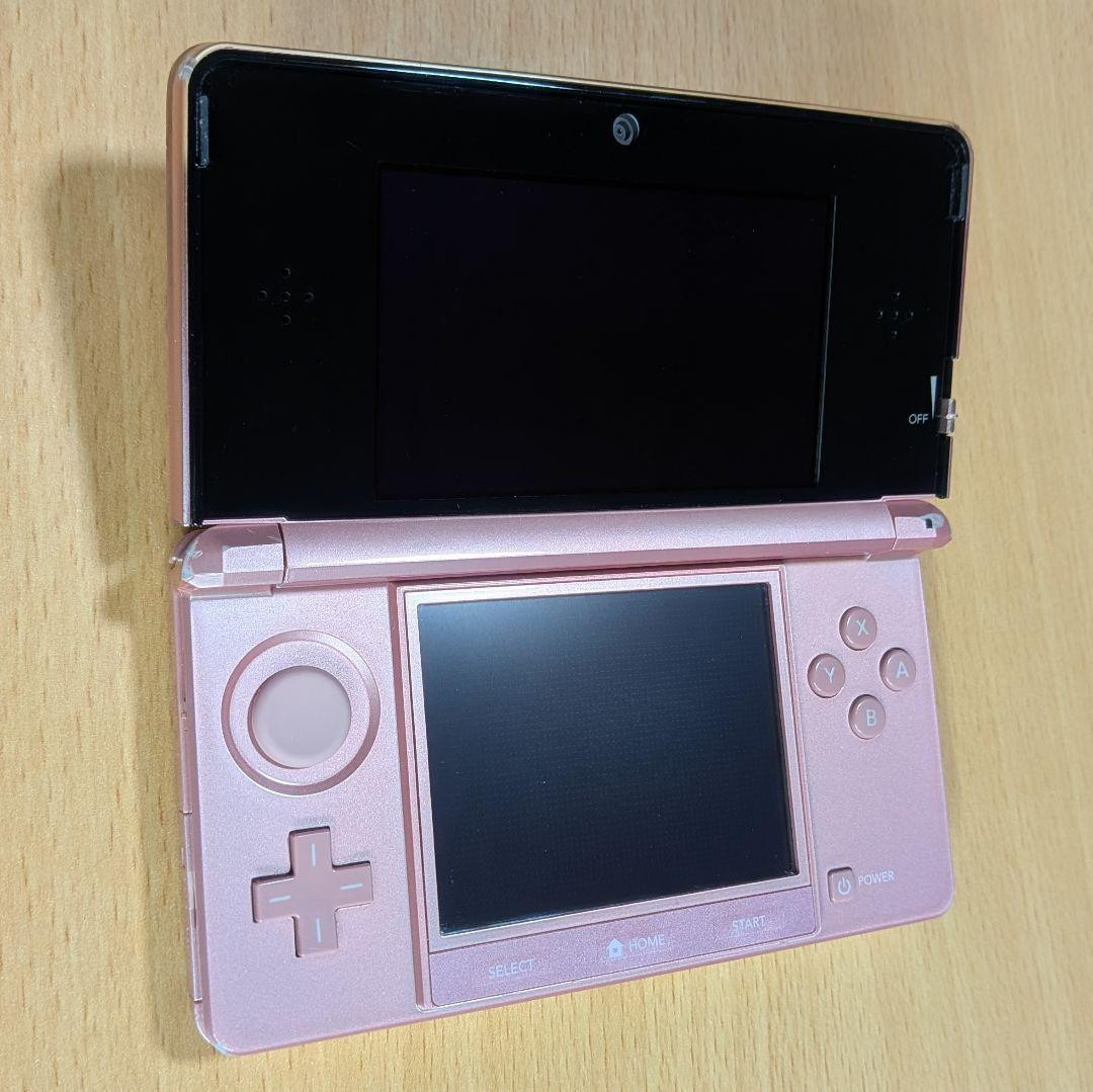 Nintendo 3DS Misty Pink Console CTR-001 Japan Tested w/ USB Charger SD