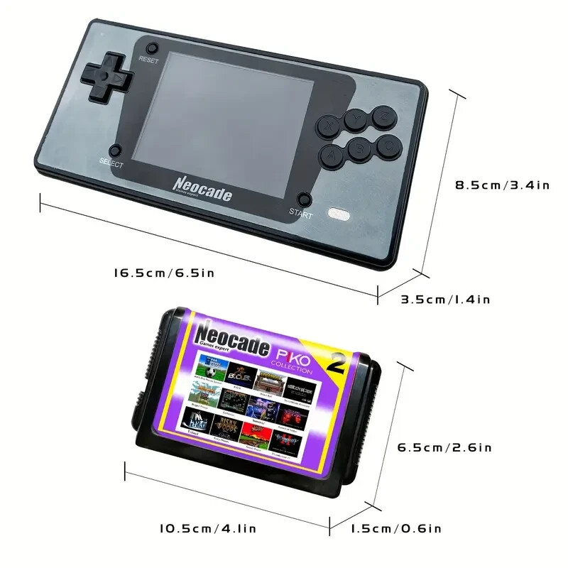 Handheld Sega Genesis Console 16Bit Pocket HDTV Output Mega Drive Game portable
