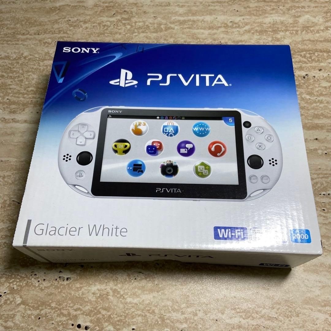 PS Vita PCH-2000 Glacier White Complete in Box Excellent Condition 7038