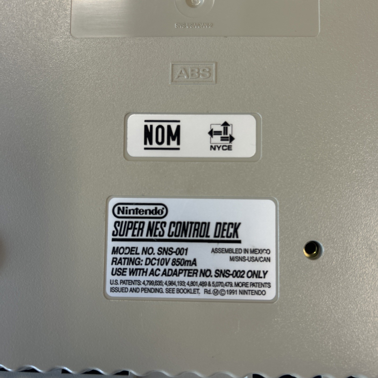 Super Nintendo console only. Includes RF Switch And Power Supply.