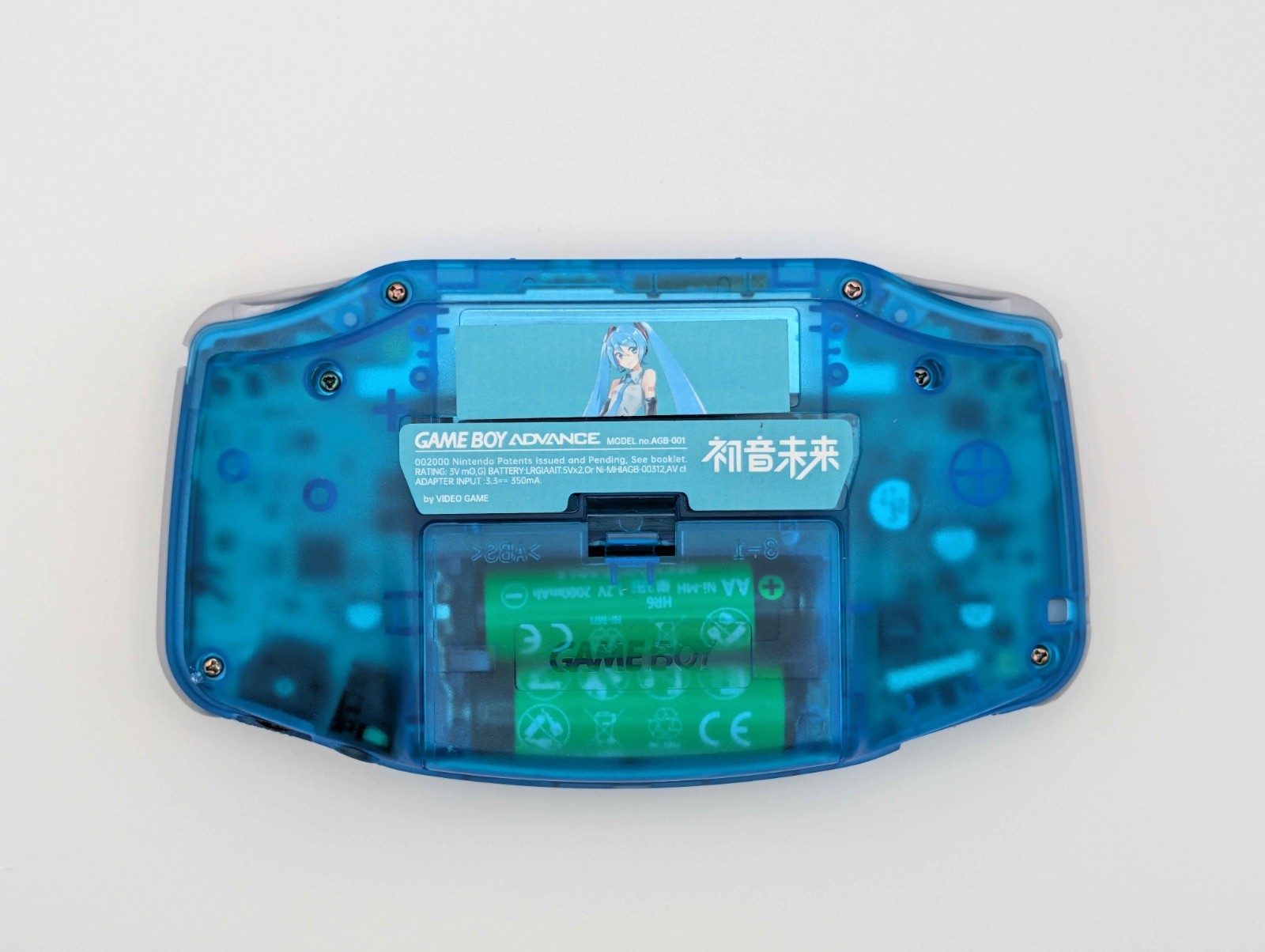 Game Boy Advance (GBA) – Reshell Hatsune Miku Theme – IPS Backlit Screen