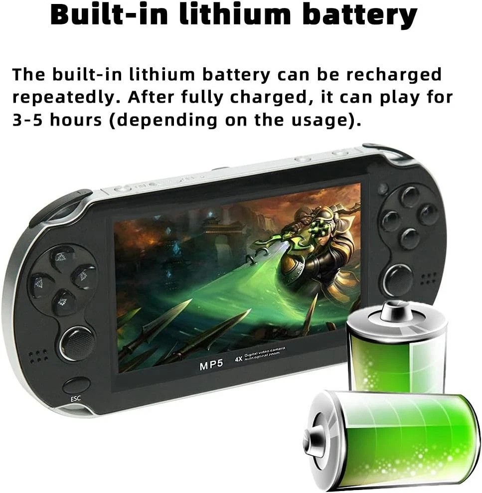 Retro Handheld Gaming Device – 4.3″ Screen, 8GB, Dual Joystick