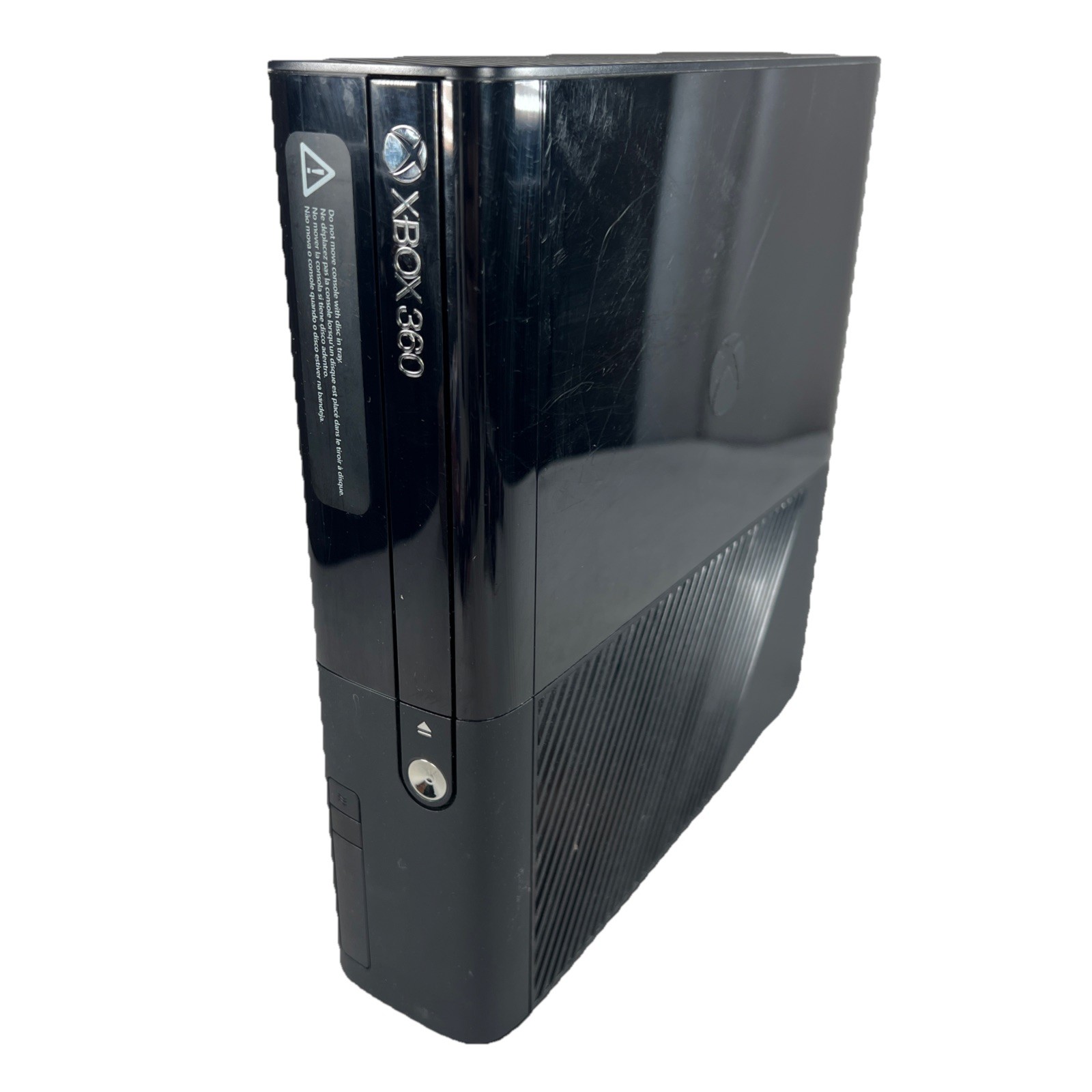 Microsoft Xbox 360-E Console LOT 4GB Wireless 2 Controllers Charger Black Tested