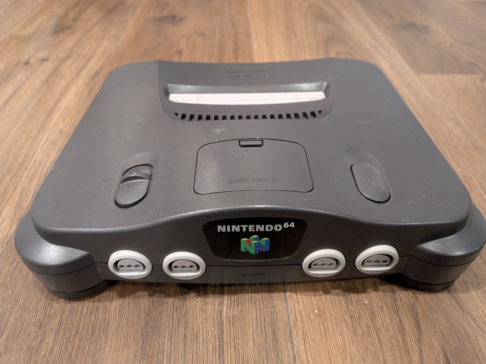 ~^~ Nintendo 64 Console Gray w/Blue Controller – WORKING TESTED ~^~