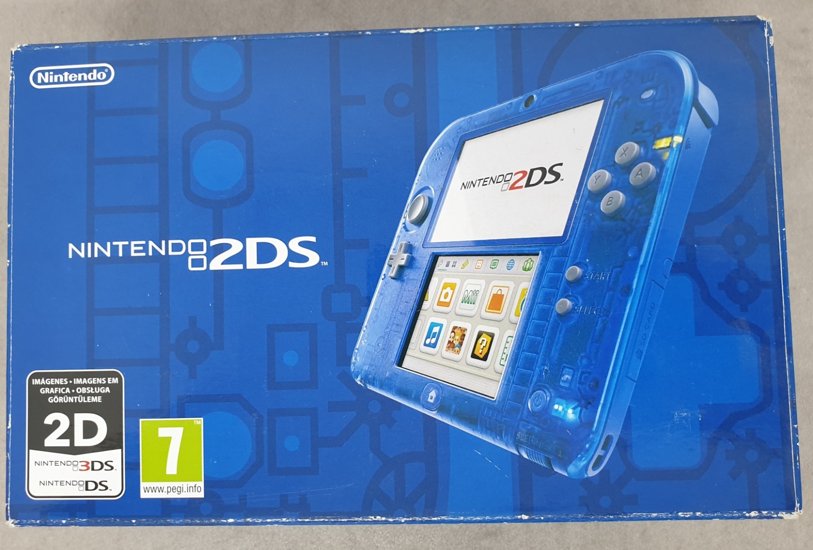 Nintendo 2DS Console Transparent Blue PAL