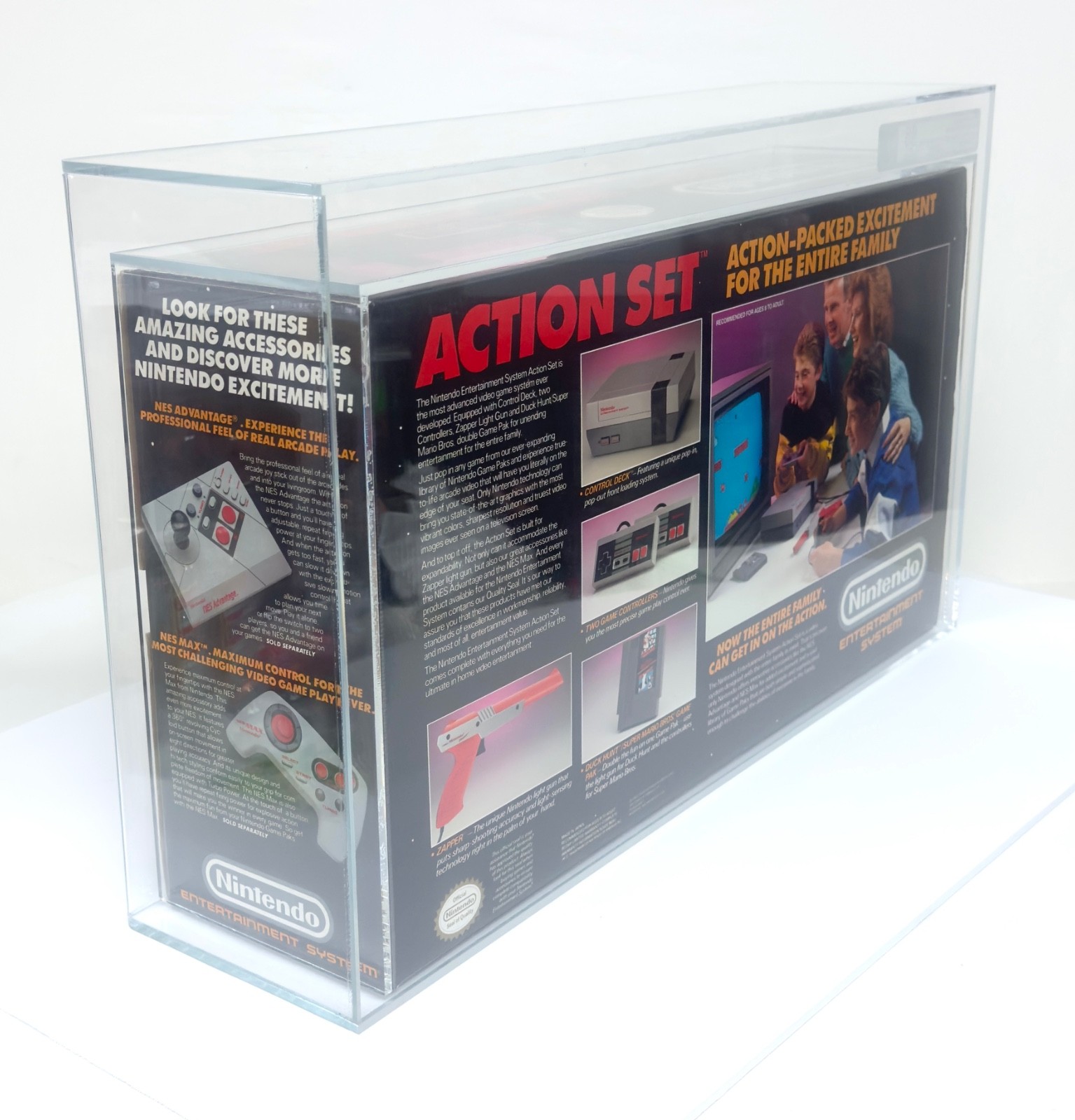 Nintendo Entertainment System Action Set Console VGA 85+ NM+ Qualified _STUNNING