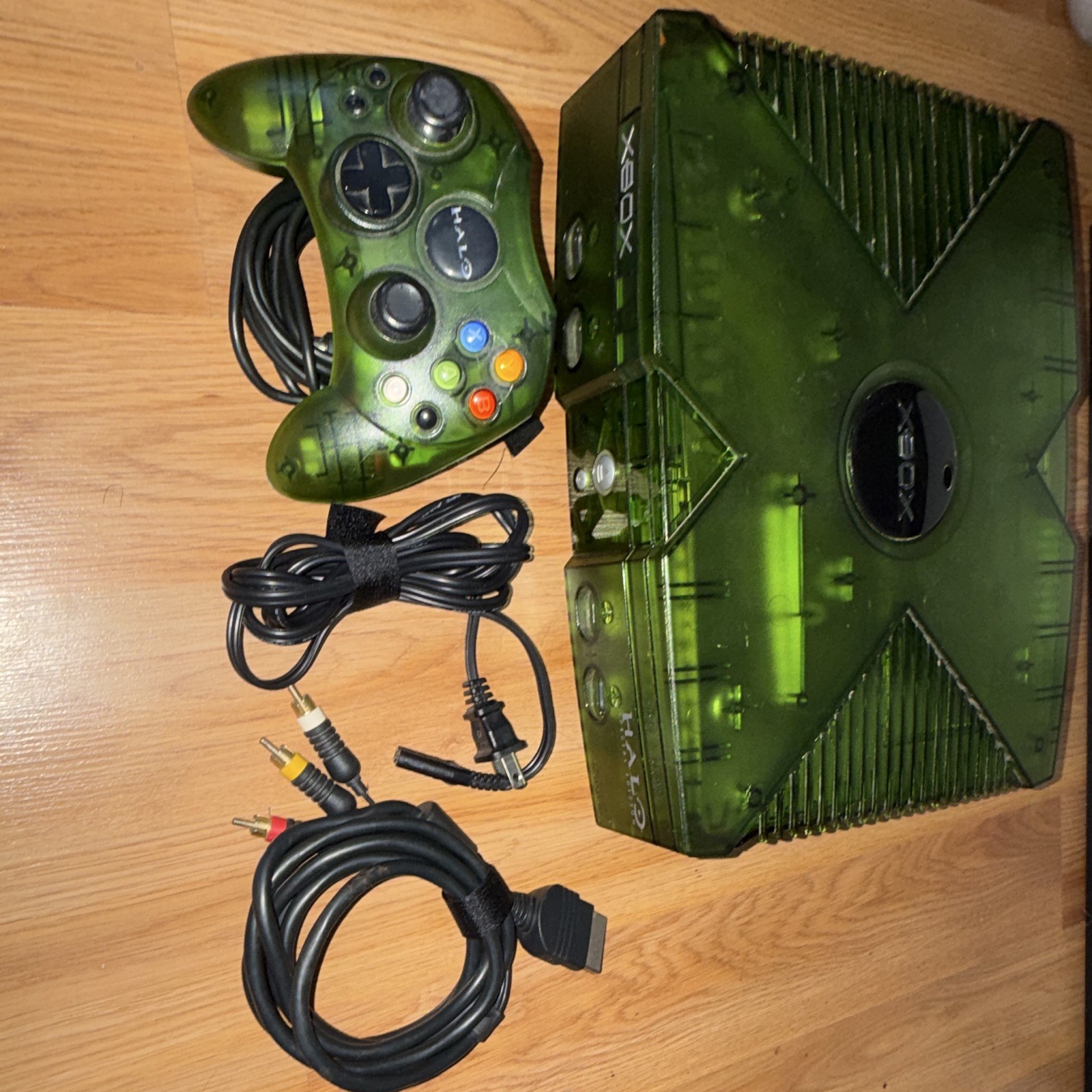 Halo Special Edition Xbox 360 Console Bundle Halo Controller Power Cables Works
