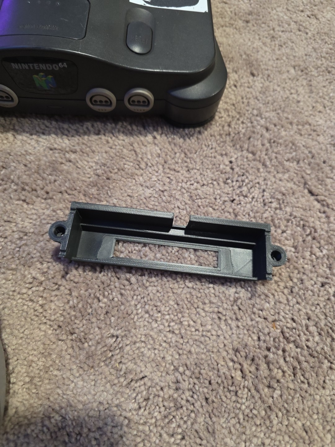 Japanese N64 Nintendo 64 Console “Region Free Tray Included” Console+Cords (1)