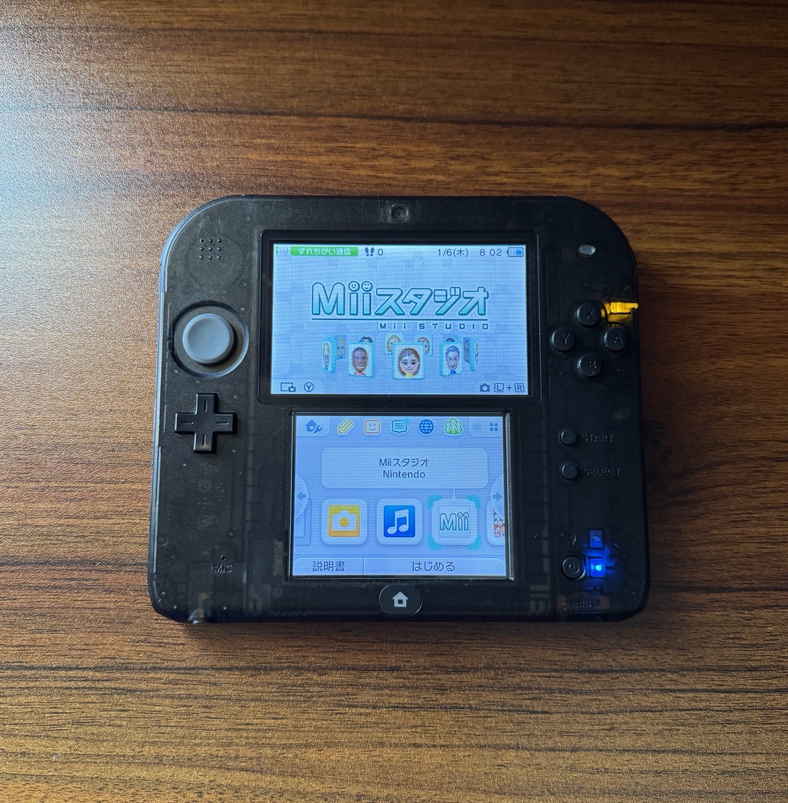Nintendo 2DS Clear Black Handheld Systems Console