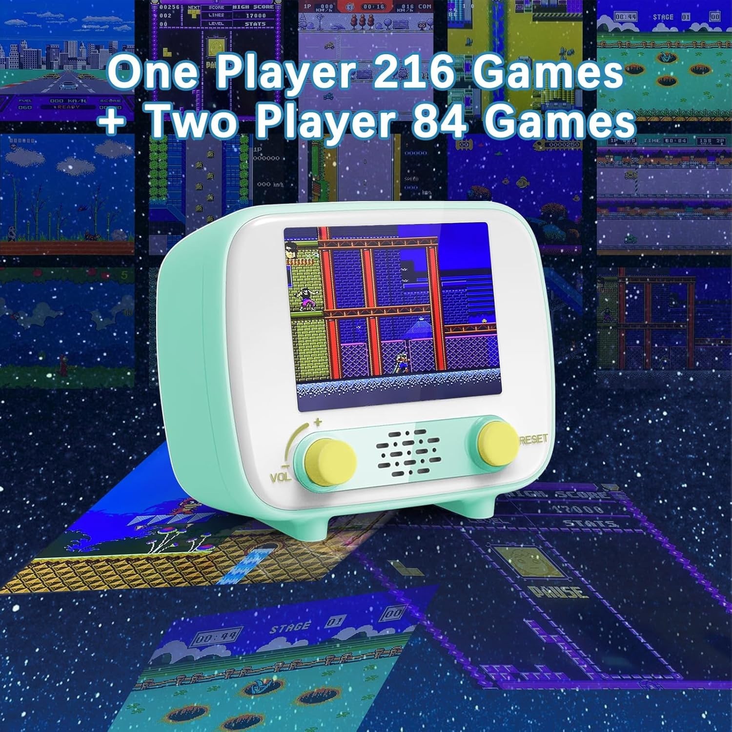 Classic Handheld Game System Promoting Cognitive Engagement for Kids and Adults