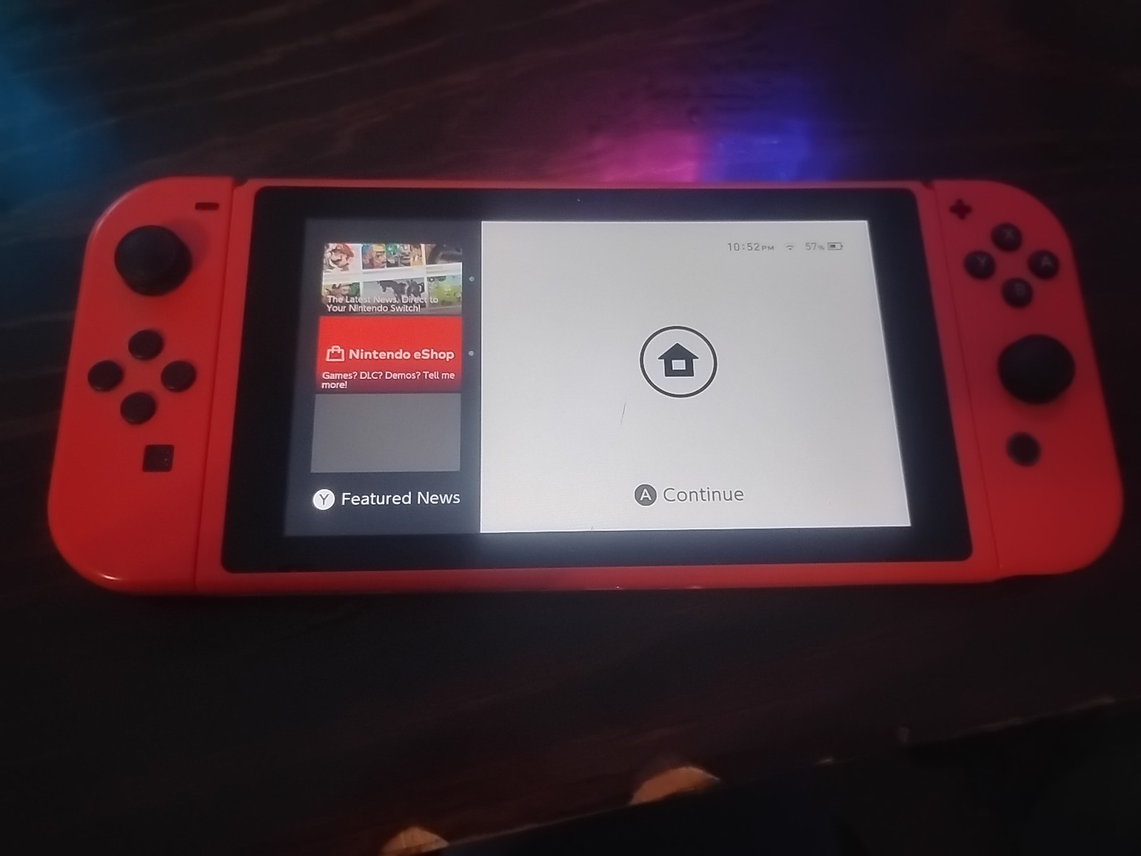 Nintendo Switch Mario Red and Blue Edition Console only