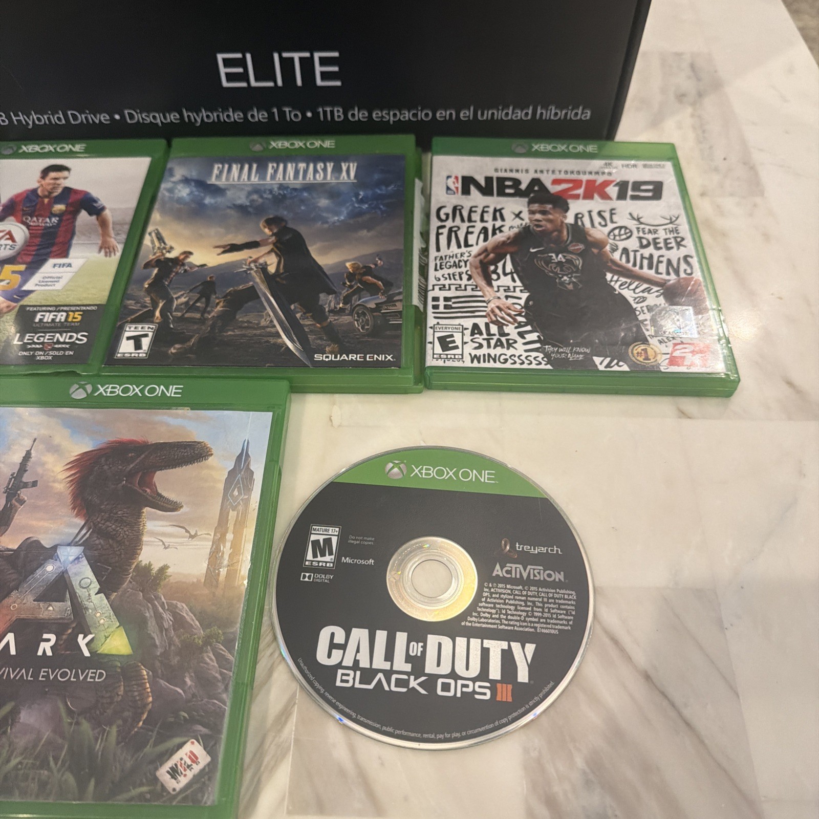 Xbox One Elite 1TB Console Bundle Elite Controller 4 Games Console Complete CIB