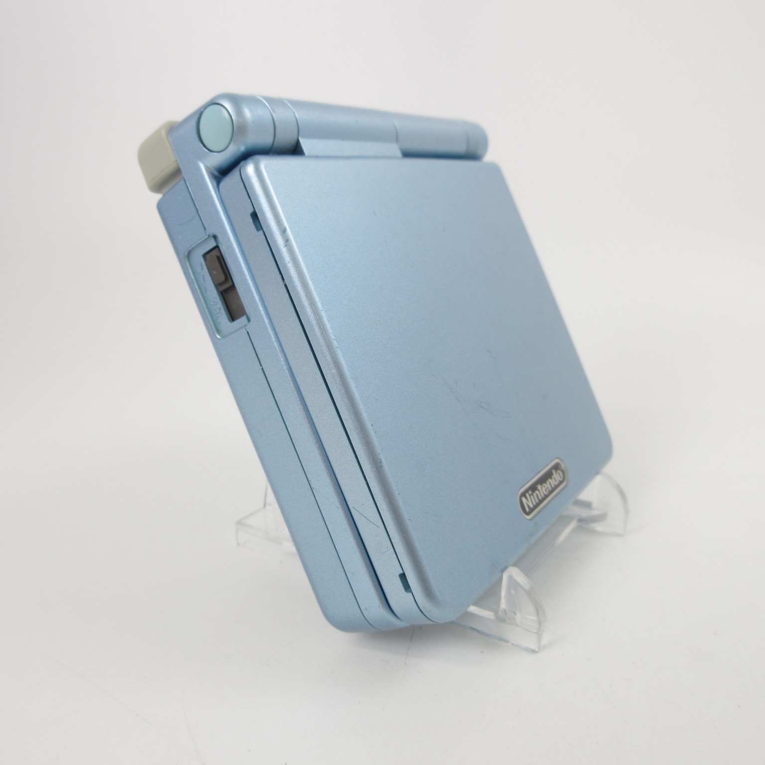 【Excellent】Nintendo GameBoy Advance SP Pearl Blue GBA Console #RET08/0604/02