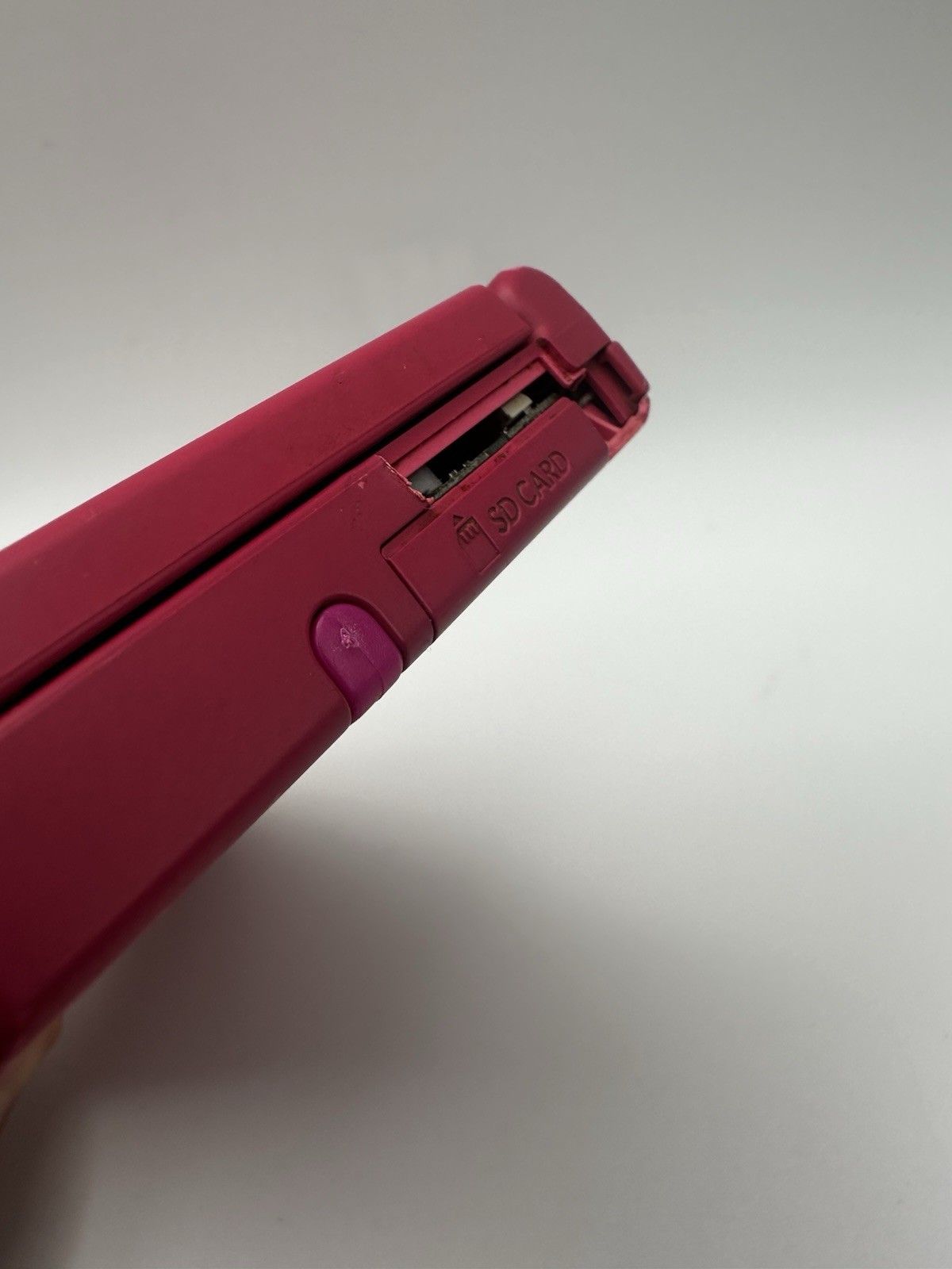 Nintendo DSi Pink Handheld System TESTED & WORKS With Pen, Charger, Case & Game