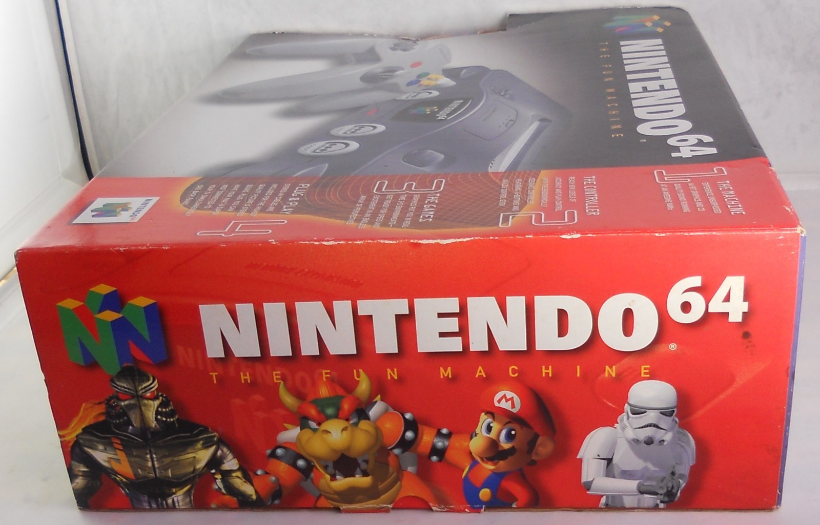 1996 Nintendo 64 Launch Edition Console Game Control Deck Complete in Box CIB