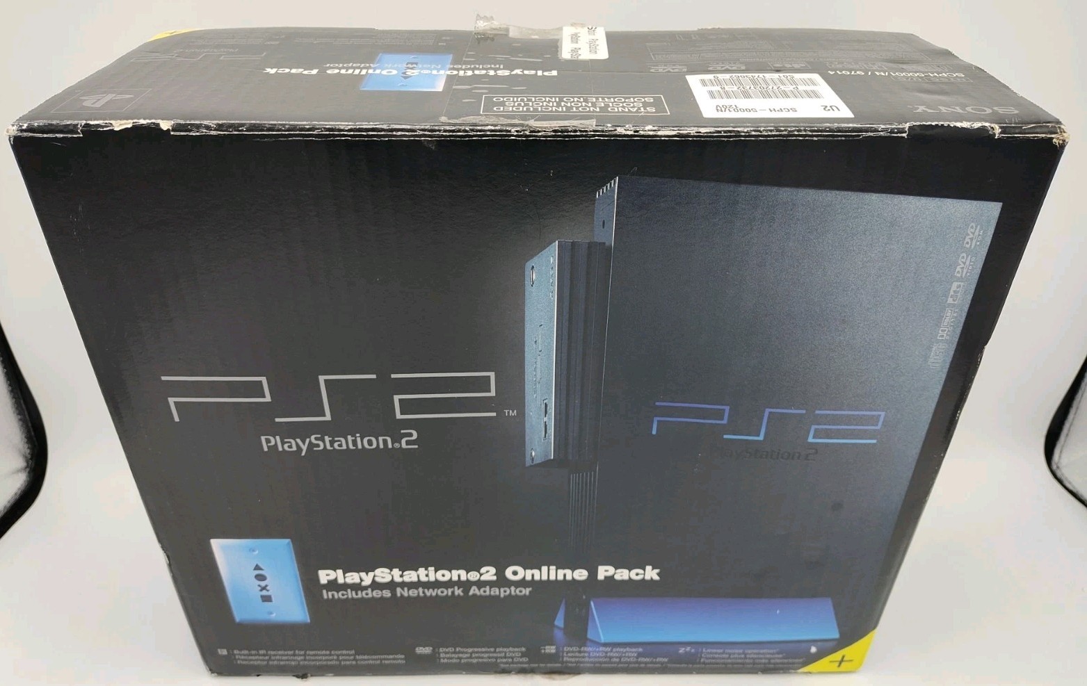 Sony PlayStation 2 SCPH-50001/N Online Pack Console Box ONLY + Case Protector!