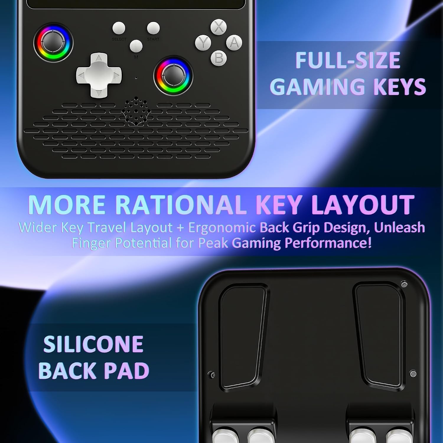 H5 Handheld Game Console: Ergonomic Design, 5-Inch HD Display & 40,000 Games