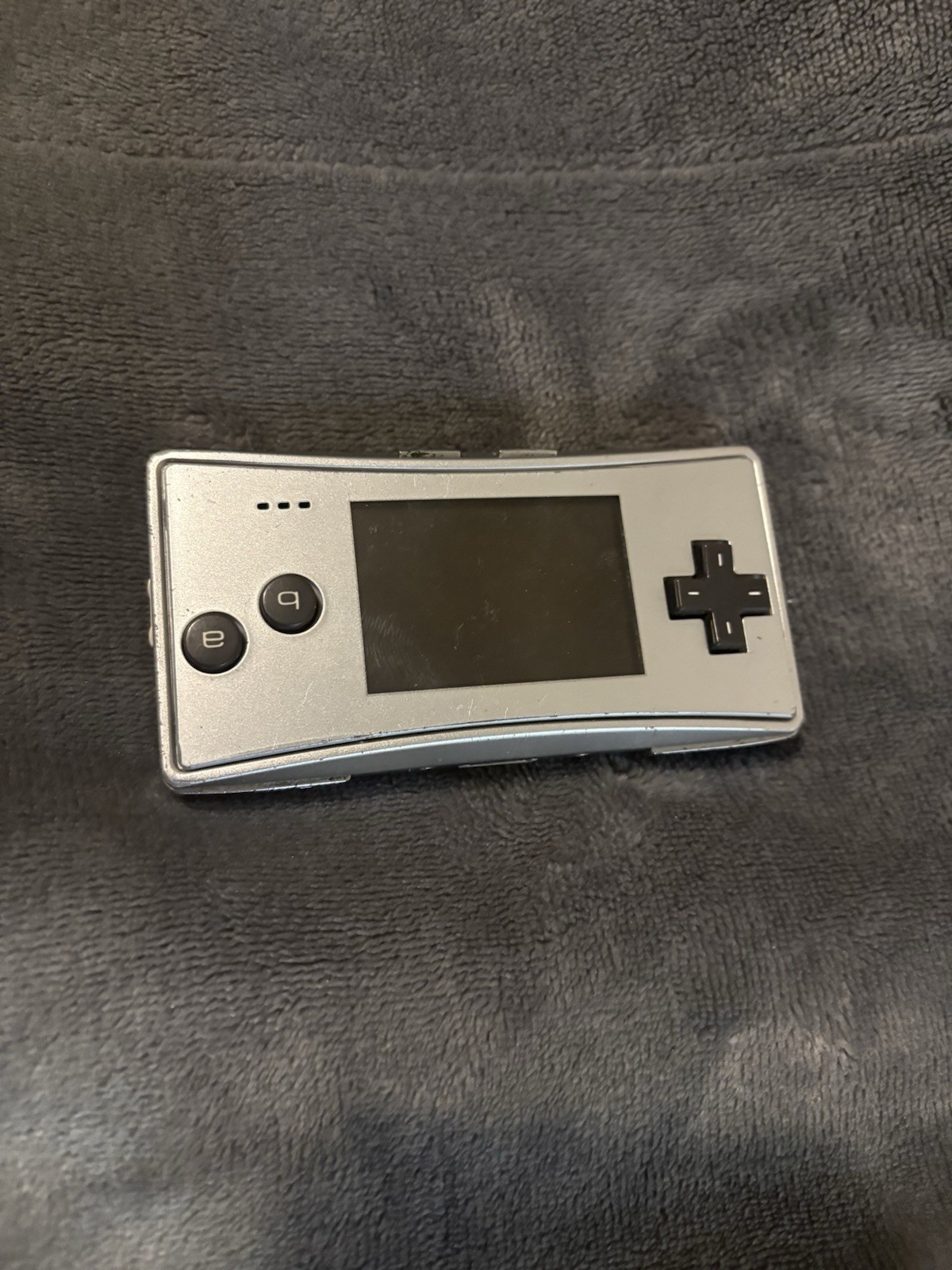 Nintendo Game Boy Micro Black Silver w/ Charger |