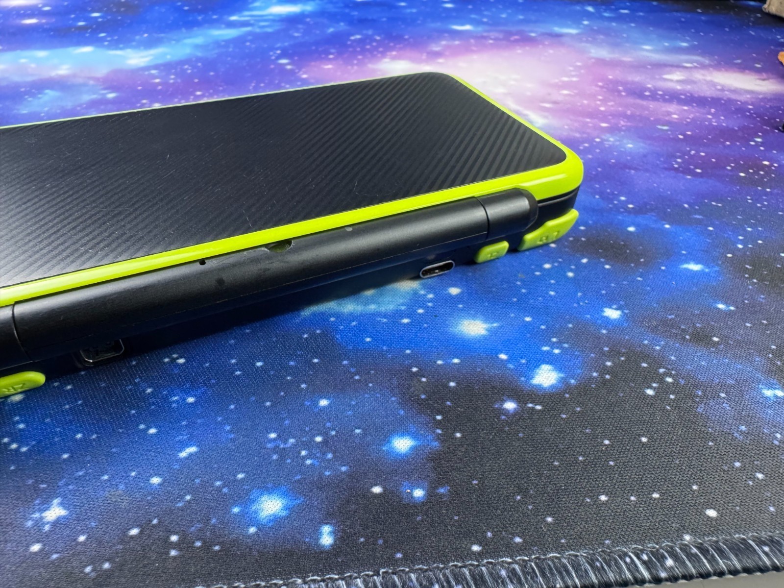 USB-C INBUILT CAPTURE CARD Lime Black New Nintendo 2DS XL Console 128gb REGFREE