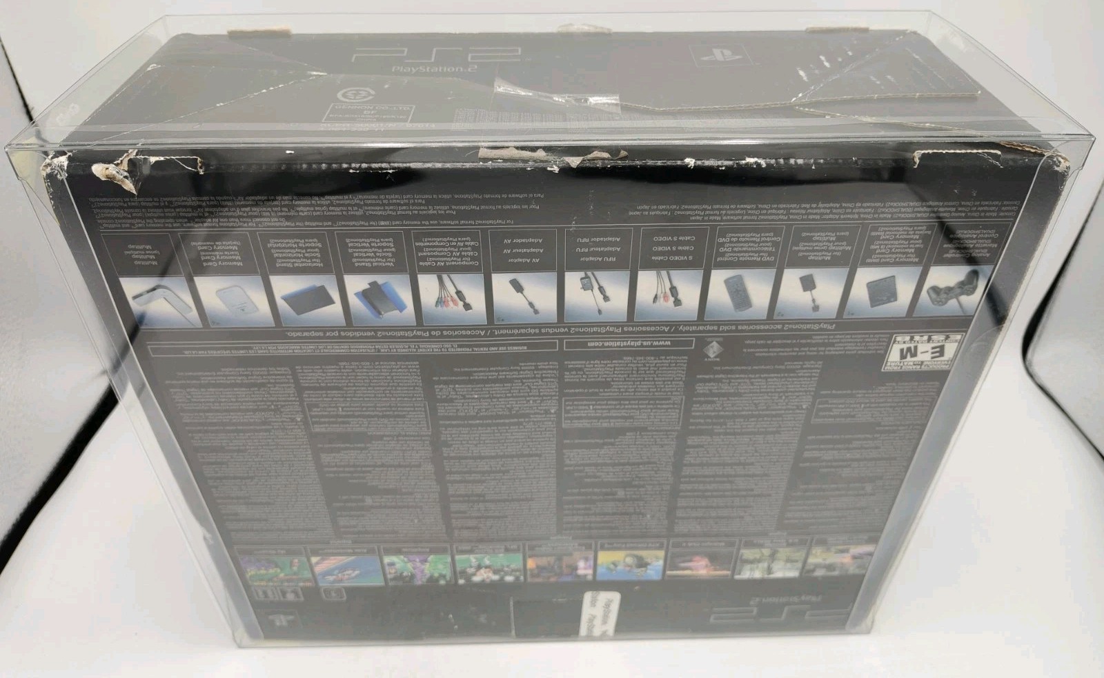 Sony PlayStation 2 SCPH-50001/N Online Pack Console Box ONLY + Case Protector!