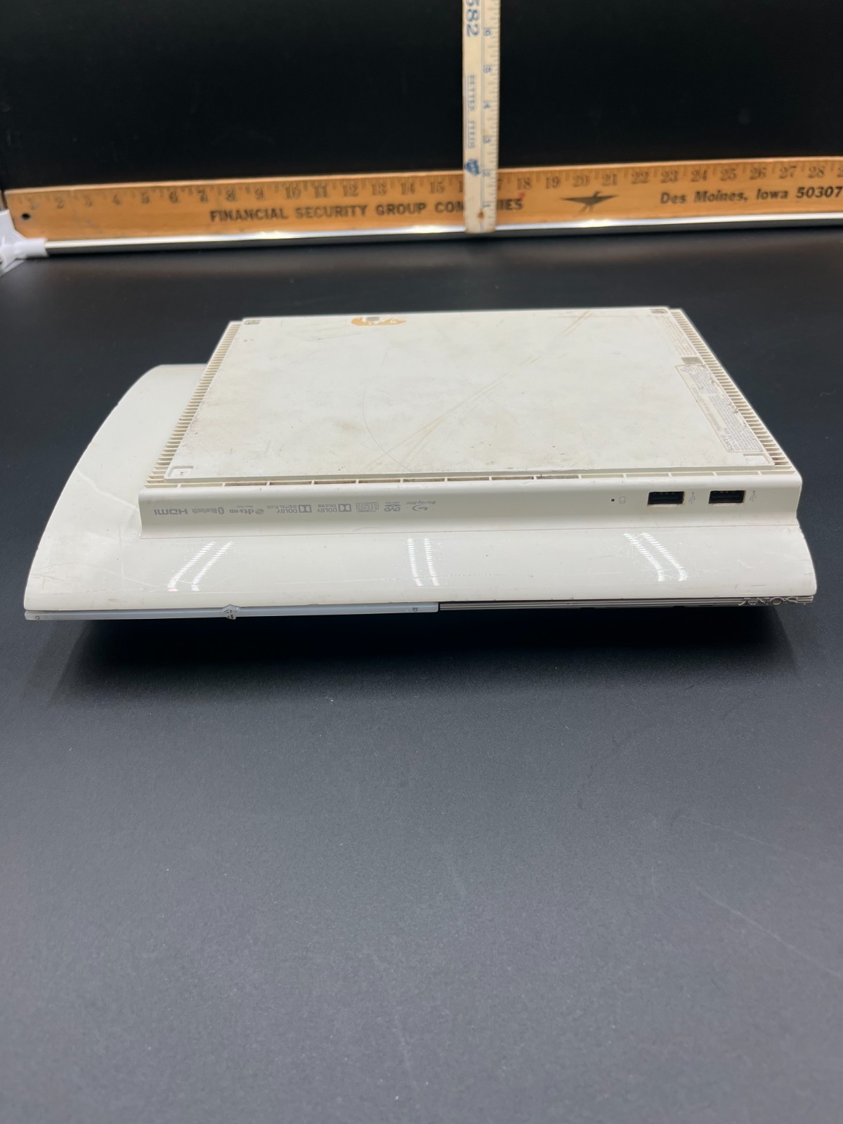 PS3 CECH-4001C White Console for Parts or Repair