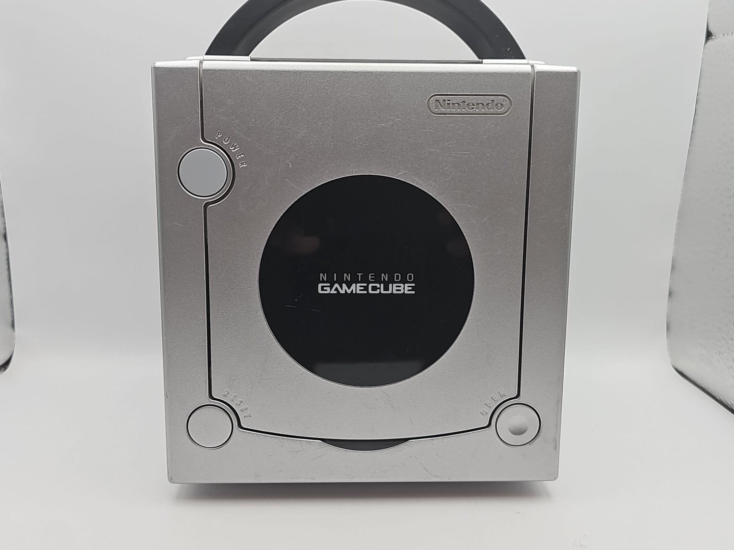 Nintendo Gamecube W/ Gameboy Player & Disc! 2 Controllers Including 1 Wavebird!