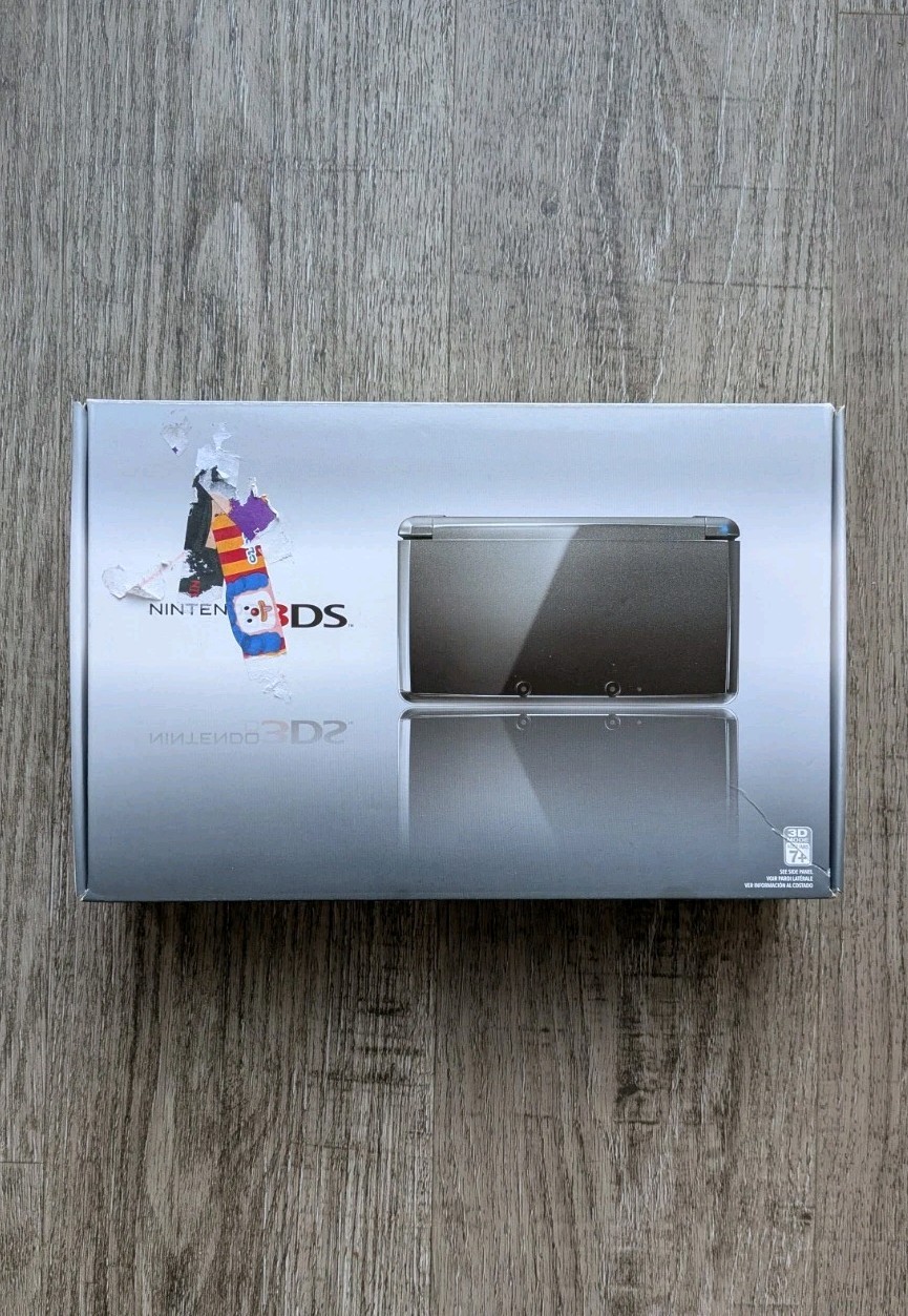 Nintendo 3DS Cosmo Black Box Only With Inserts And Dock (NO CONSOLE)