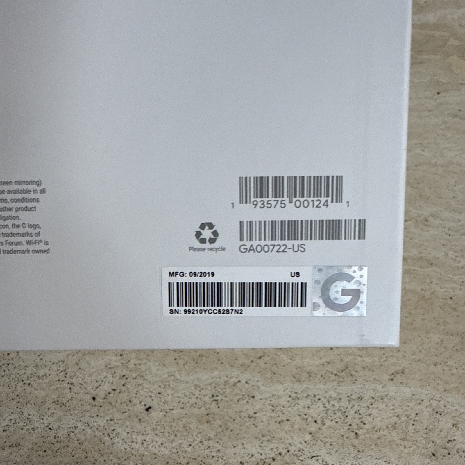Google Stadia Premiere Edition New Open Box Controller + Chromecast Ultra White