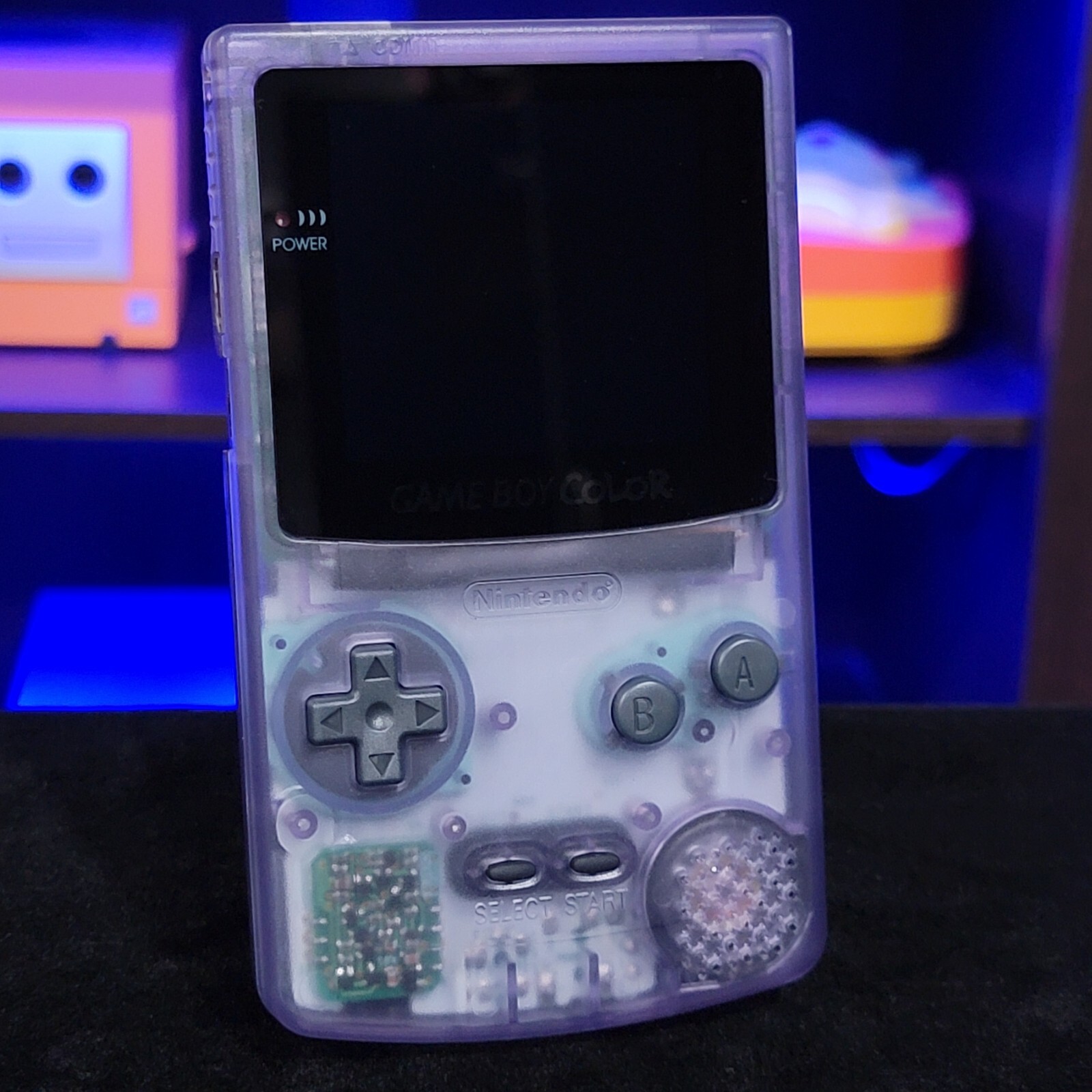 Atomic Purple Gameboy Color Console OLED Touch Screen GBC Game Boy