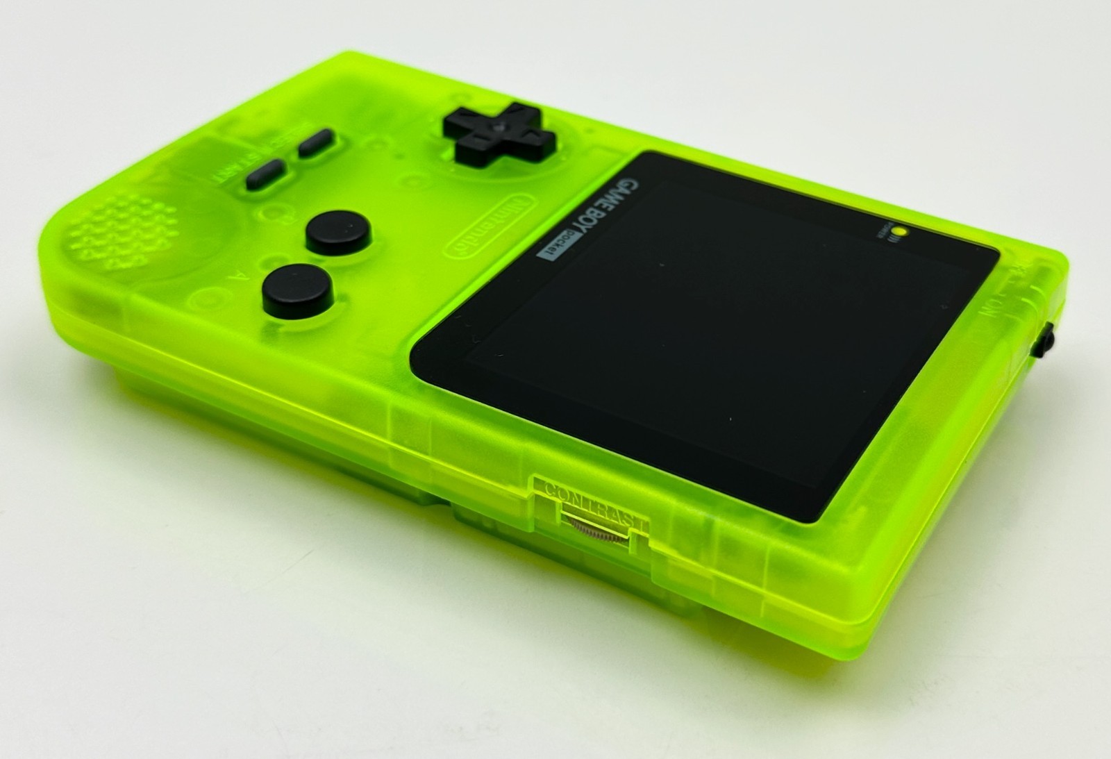 Nintendo Game Boy Pocket Handheld Extreme Green w/ Q5 IPS Laminated XL Screen