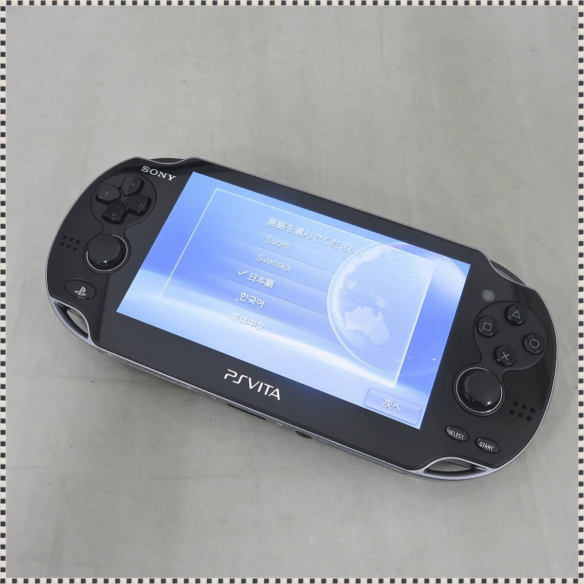 SONY PCH-1100 BLACK VITA SONY JAPANESE VITA REGION FREE GAME CONSOLE OLLED