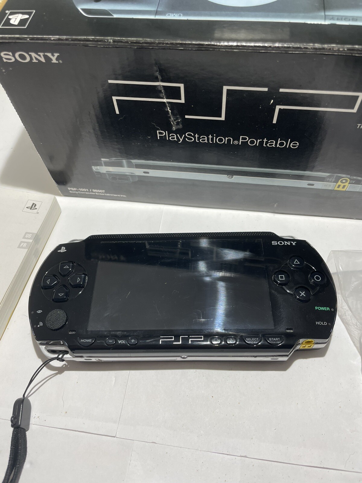 Sony PSP 1000 Black Handheld Console! In Box! Paperwork! Charger! READ!