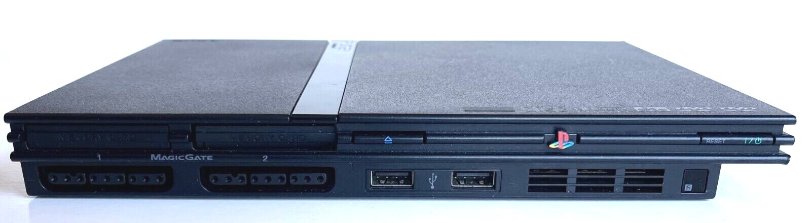 SONY PLAYSTATION 2 SLIM CONSOLE BUNDLE WITH INTEC CONTROLLER, 7 GAMES IN PS2 BOX