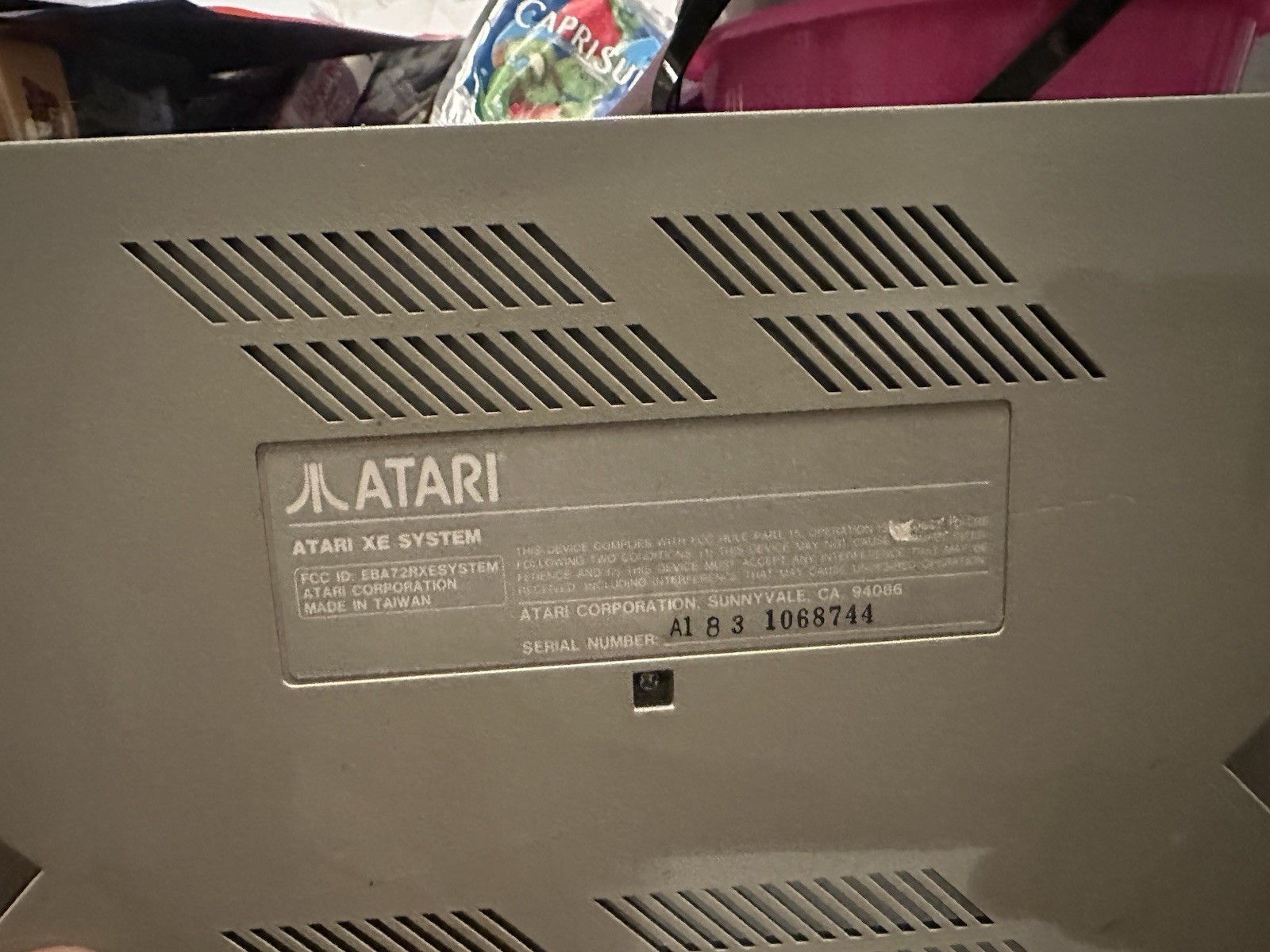 Atari XE System – Keyboard – Gun’s