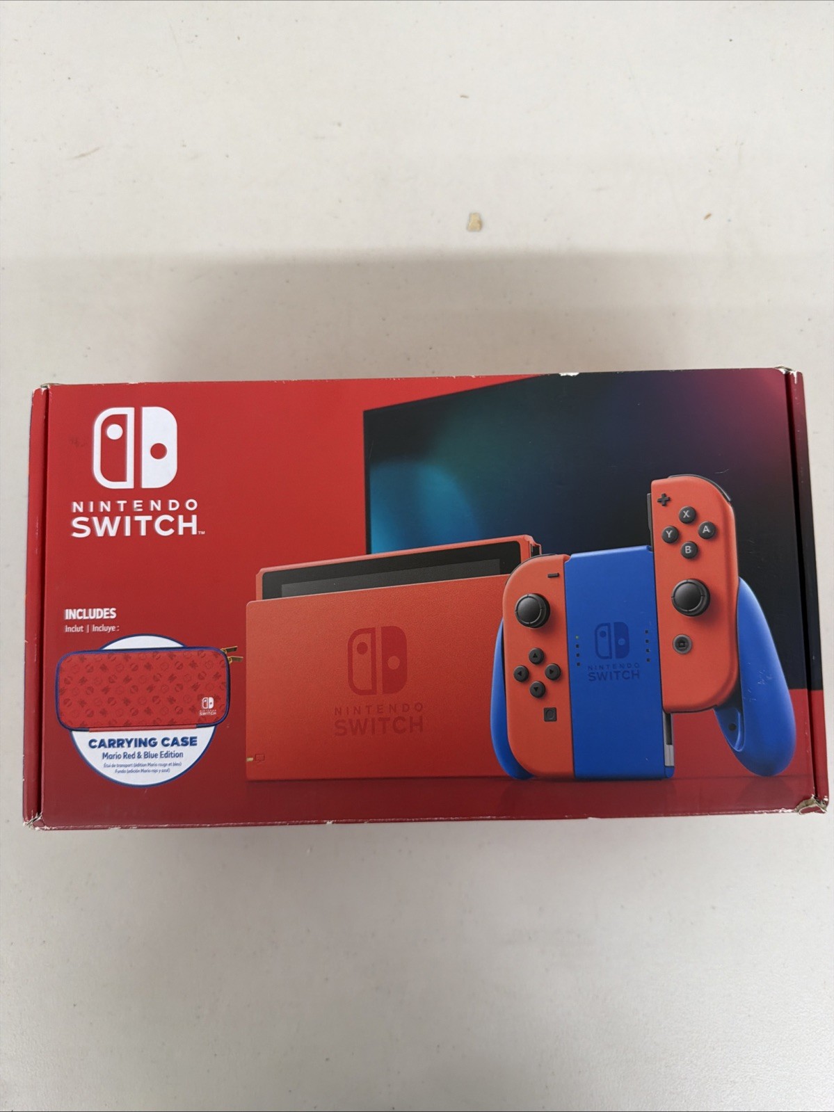 Nintendo Switch HAC-001-01 Limited Edition Mario Red & Blue Edition – 32GB
