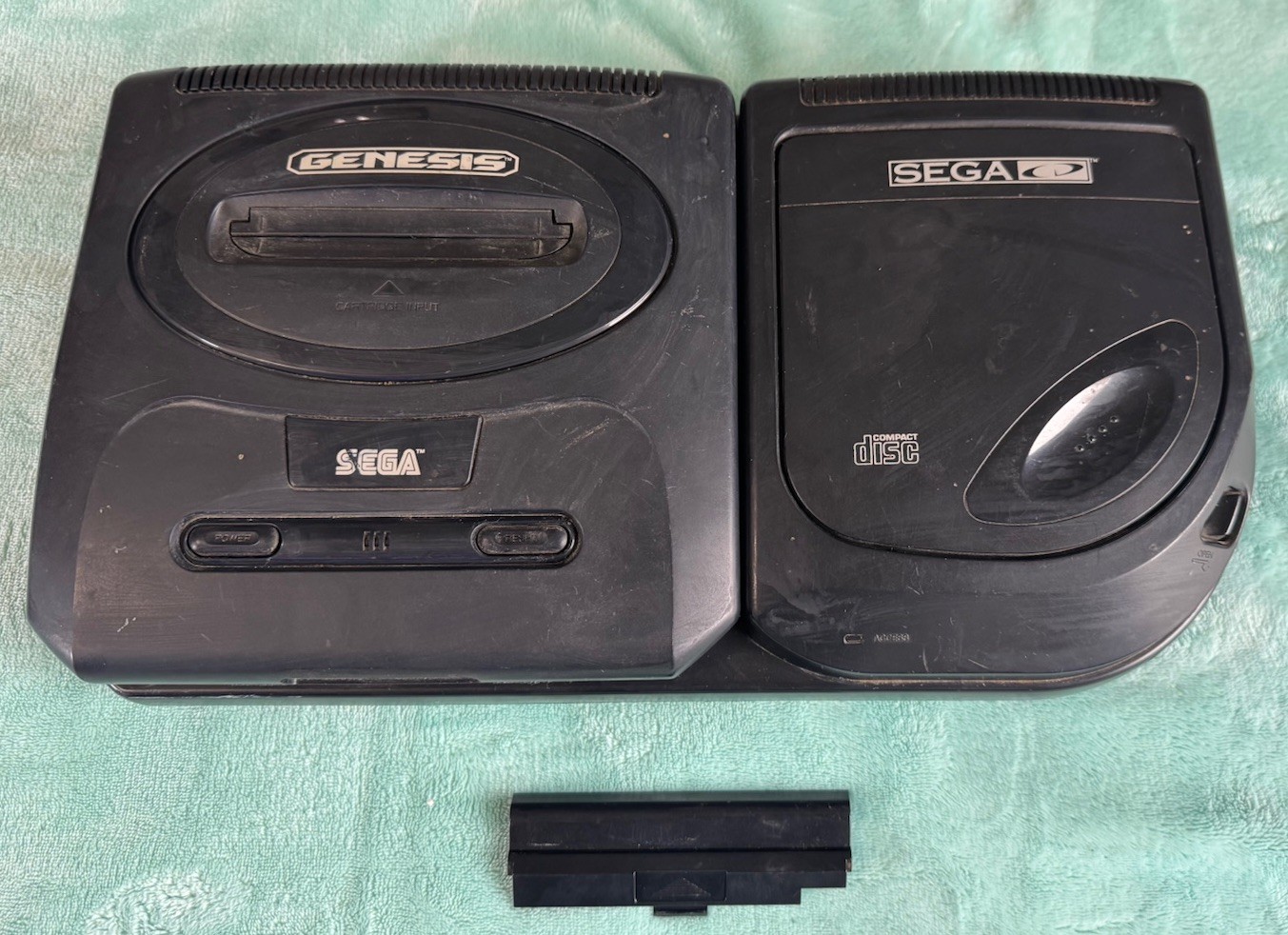 Sega Genesis Sega CD Combo Console UNTESTED AS IS FOR PARTS