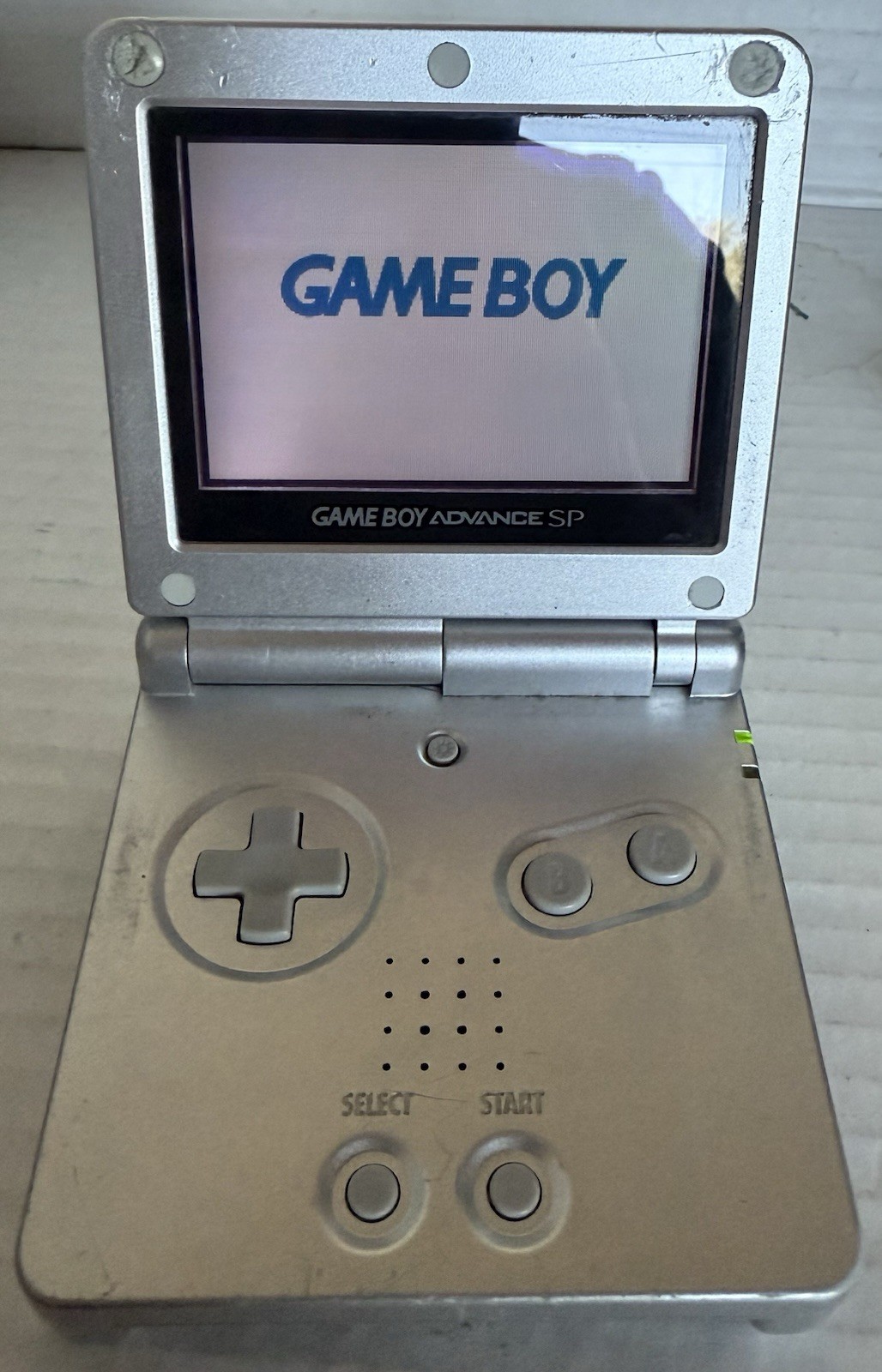 Nintendo Game Boy Advance SP Handheld System – Silver – Tested