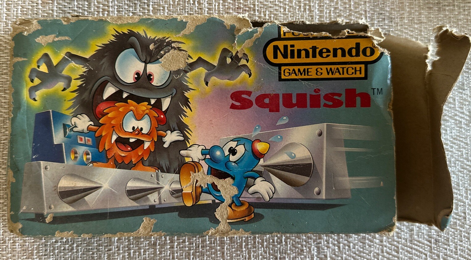 Nintendo Game & Watch Squish MG-86 Multi Screen Electric Game 1986 w/Box Working